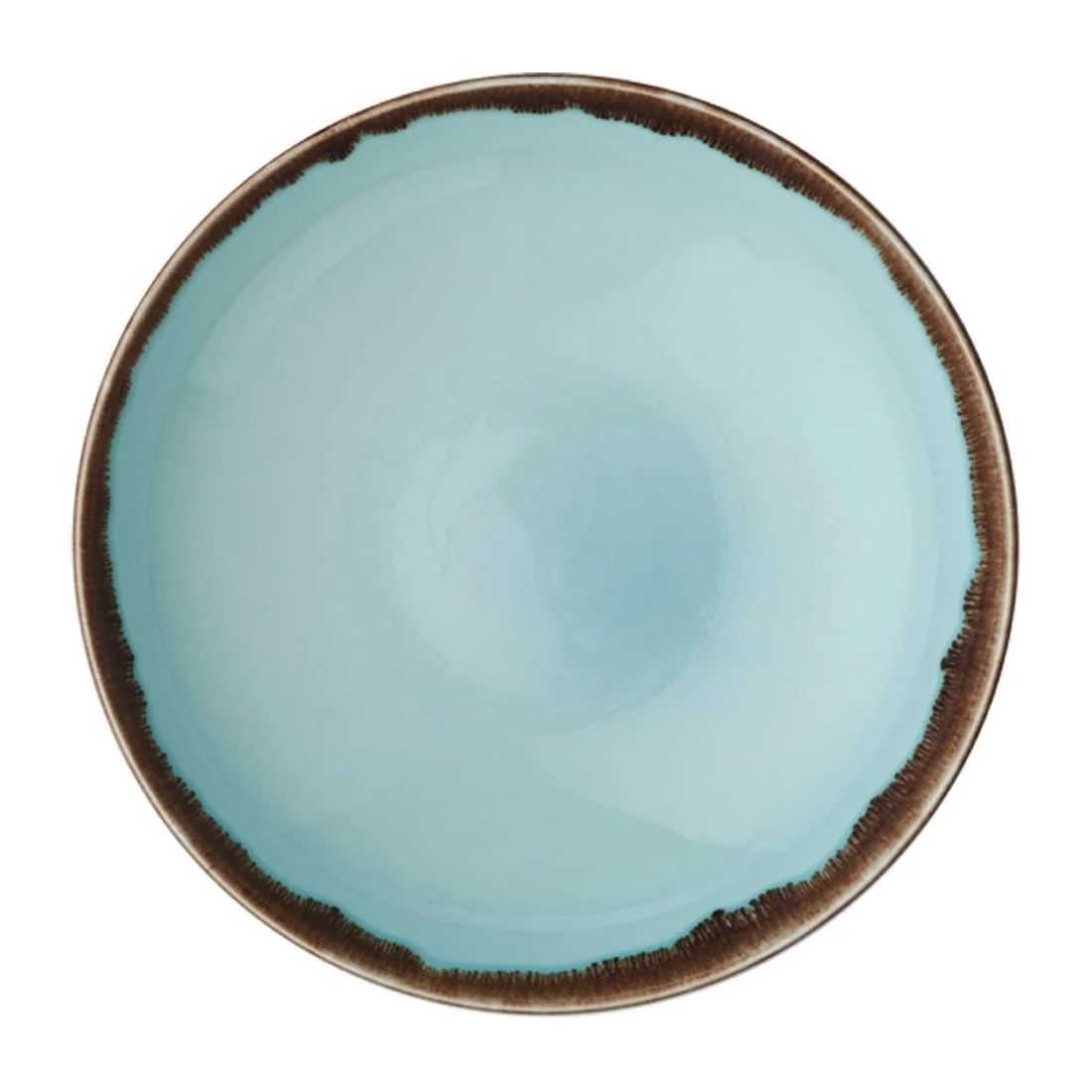 Dudson Harvest Coupe Bowls Turquoise 248mm (12 Pack) - Image 1