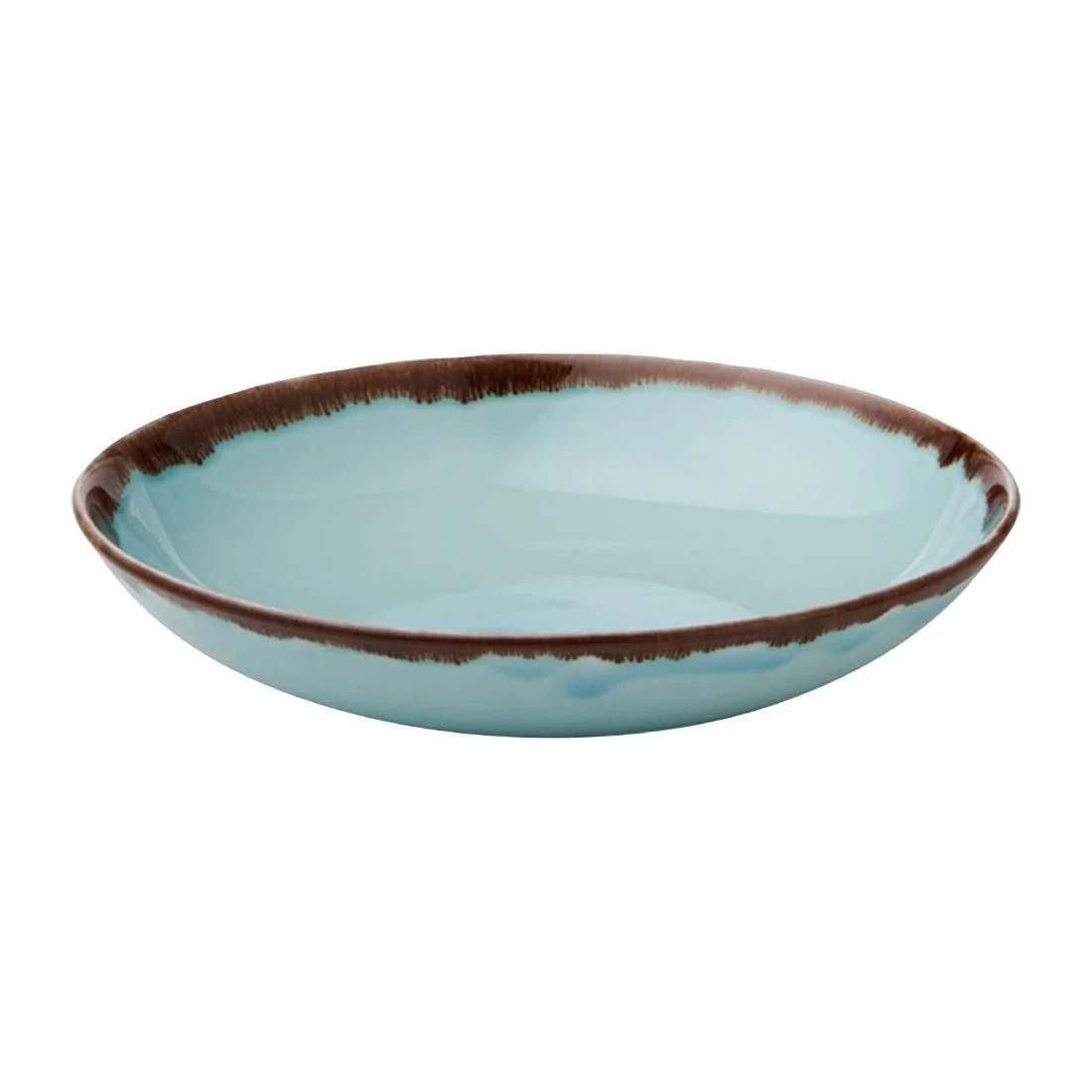 Dudson Harvest Coupe Bowls Turquoise 248mm (12 Pack) - Image 2