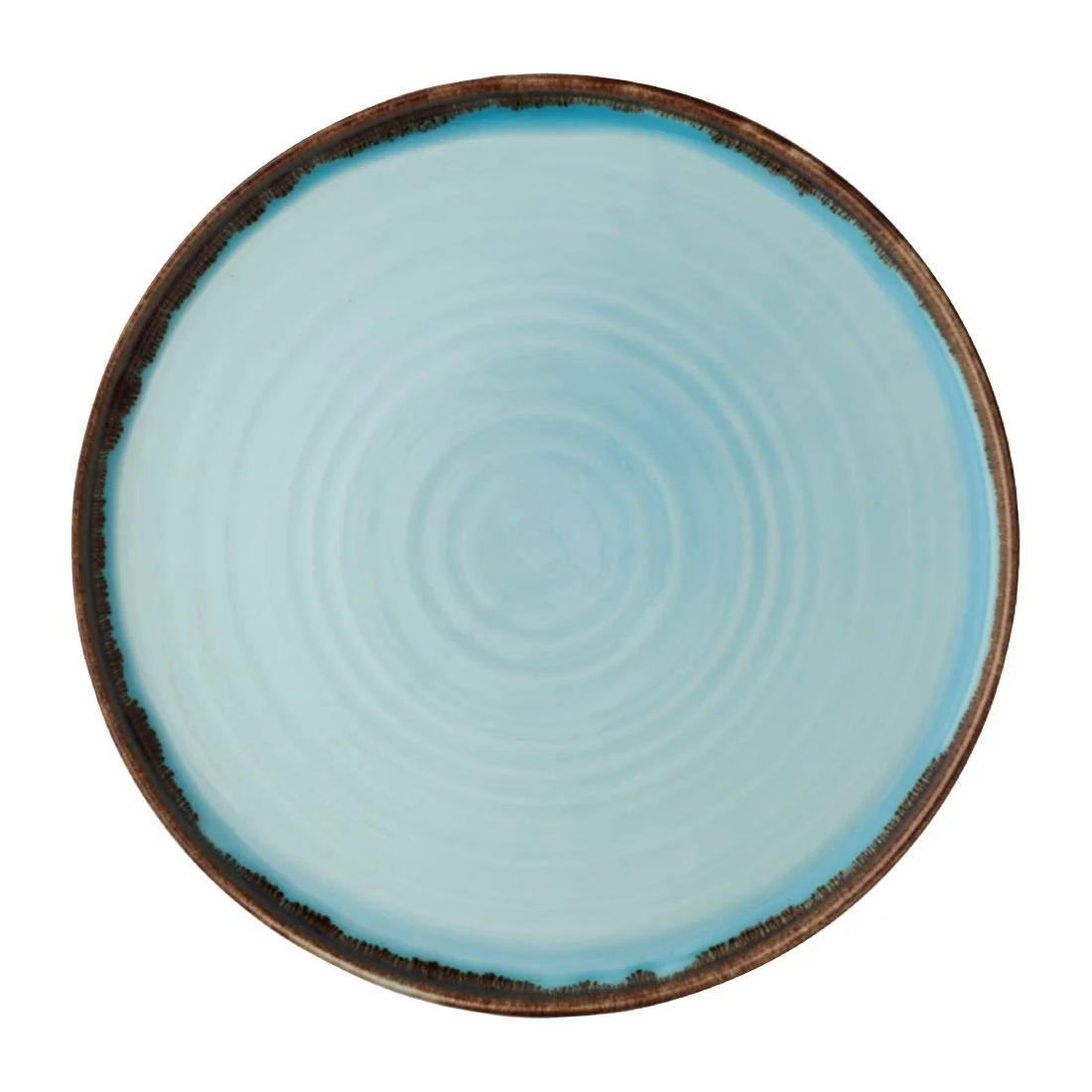 Dudson Harvest Walled Plates Turquoise 260mm (6 Pack) - Image 1