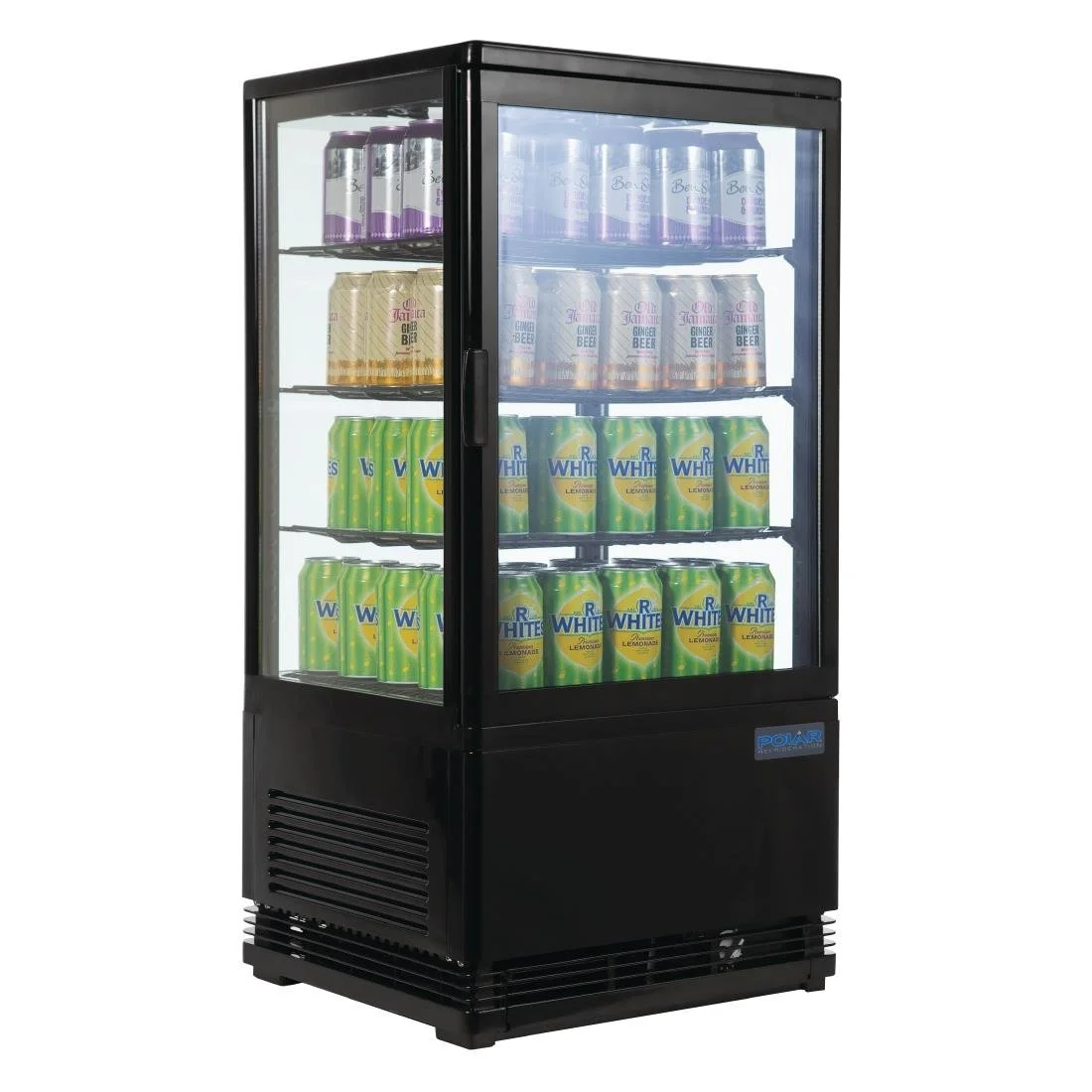 Polar C-Series Energy Efficient Display Fridge Black 68Ltr - Image 2