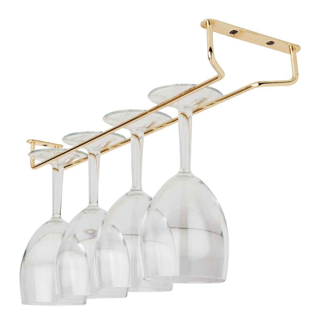 Beaumont Brass Wine Glass Rack 406mm