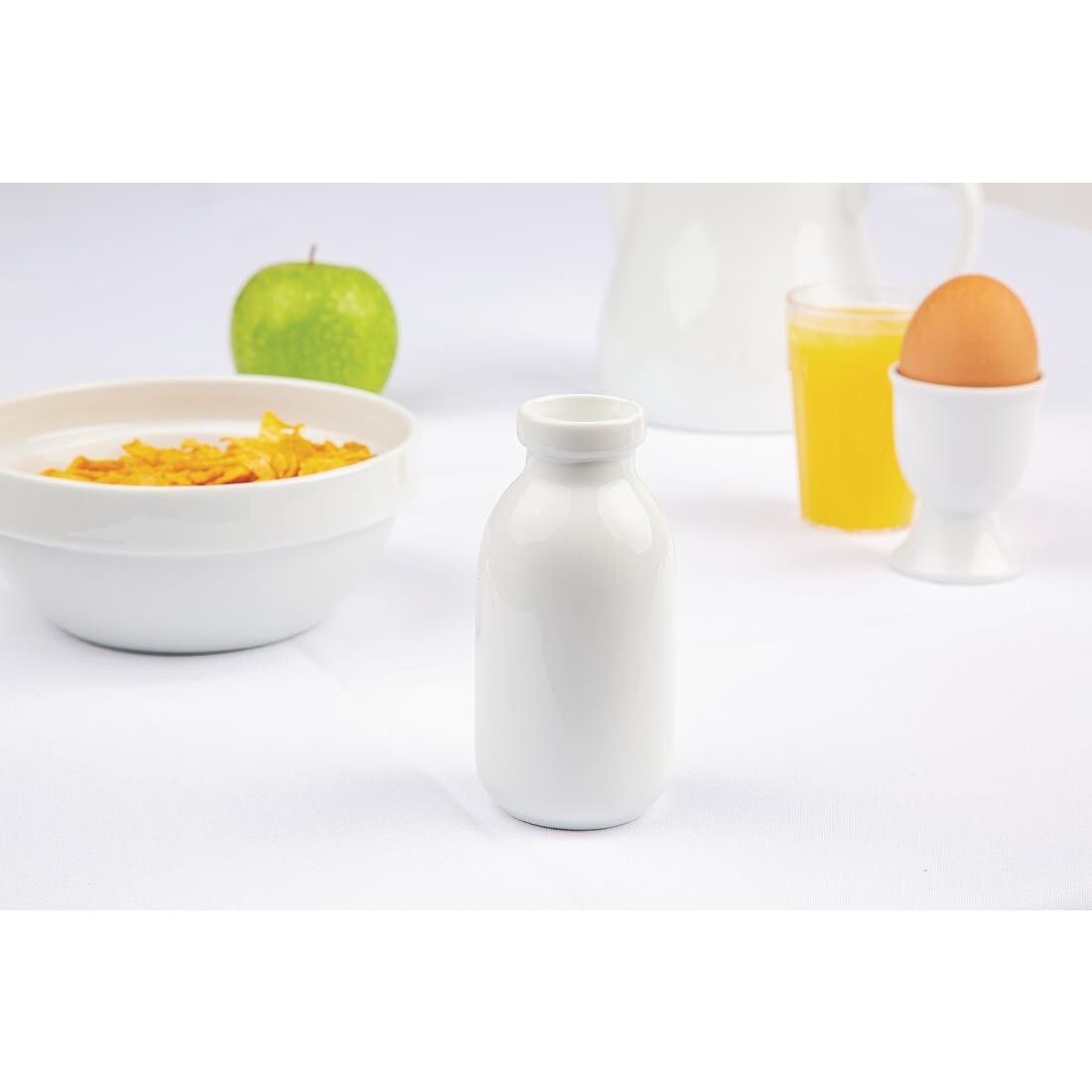 Olympia White Mini Milk Bottle 145ml
