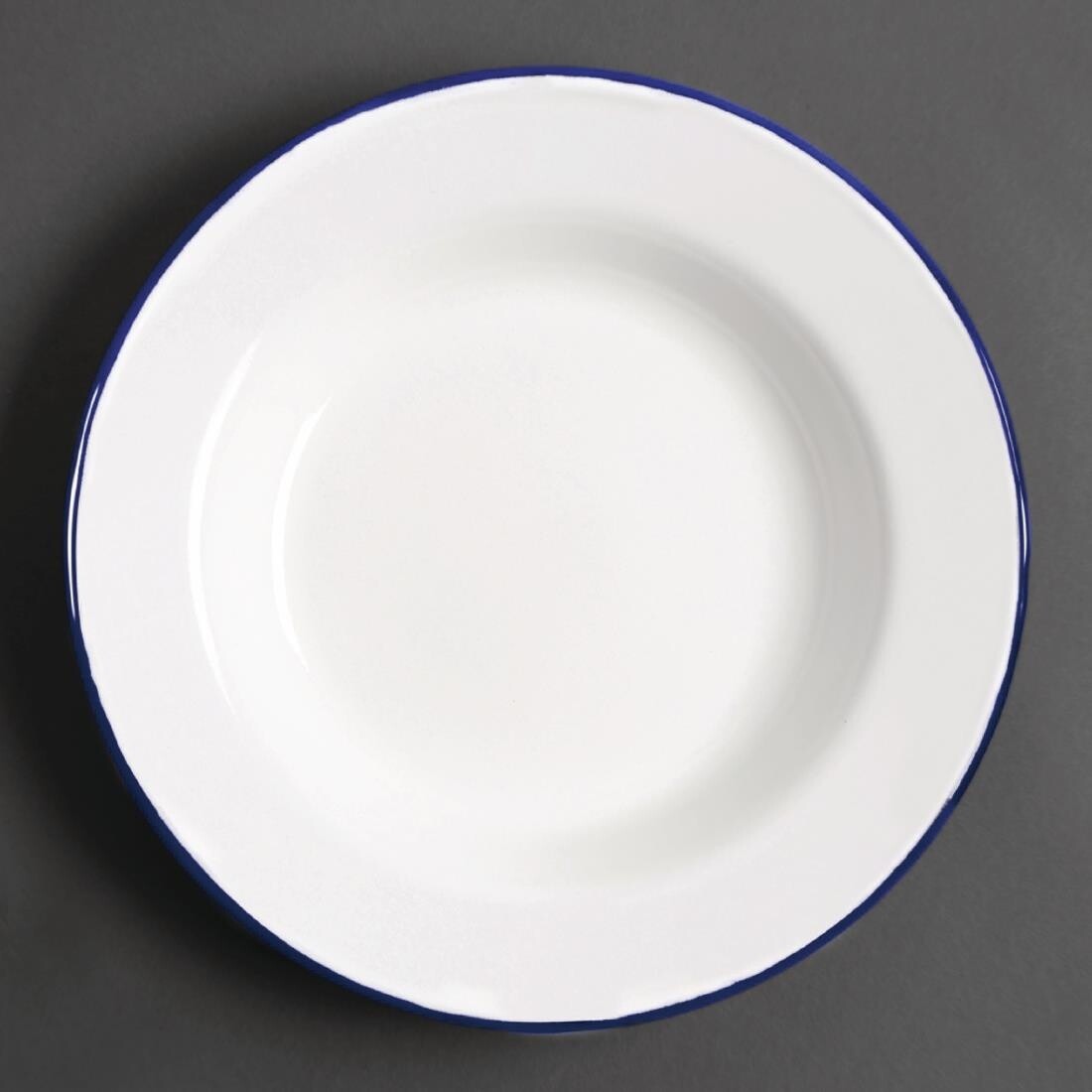 Olympia Enamel Soup Plates 245mm