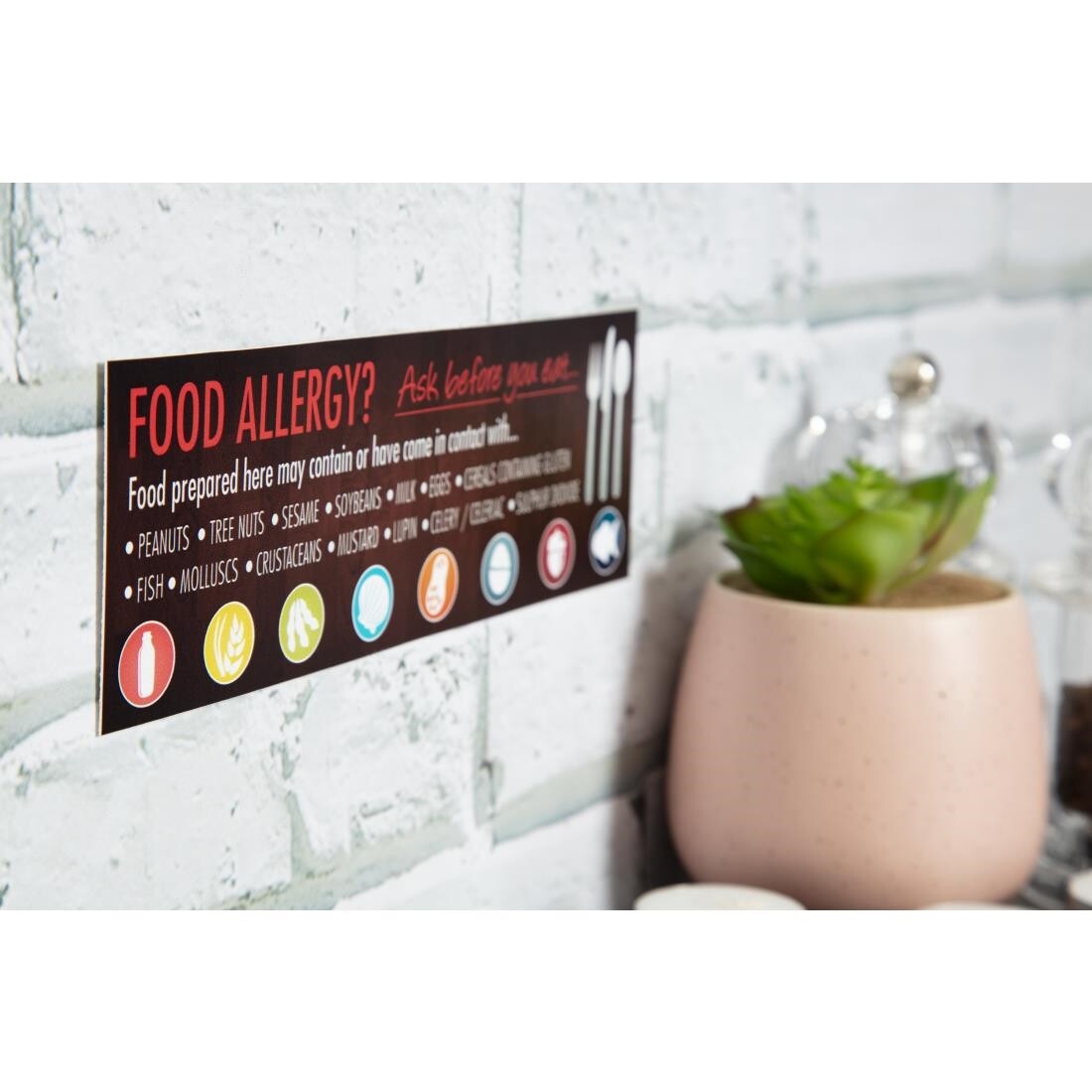 Food Allergen Window and Wall Stickers