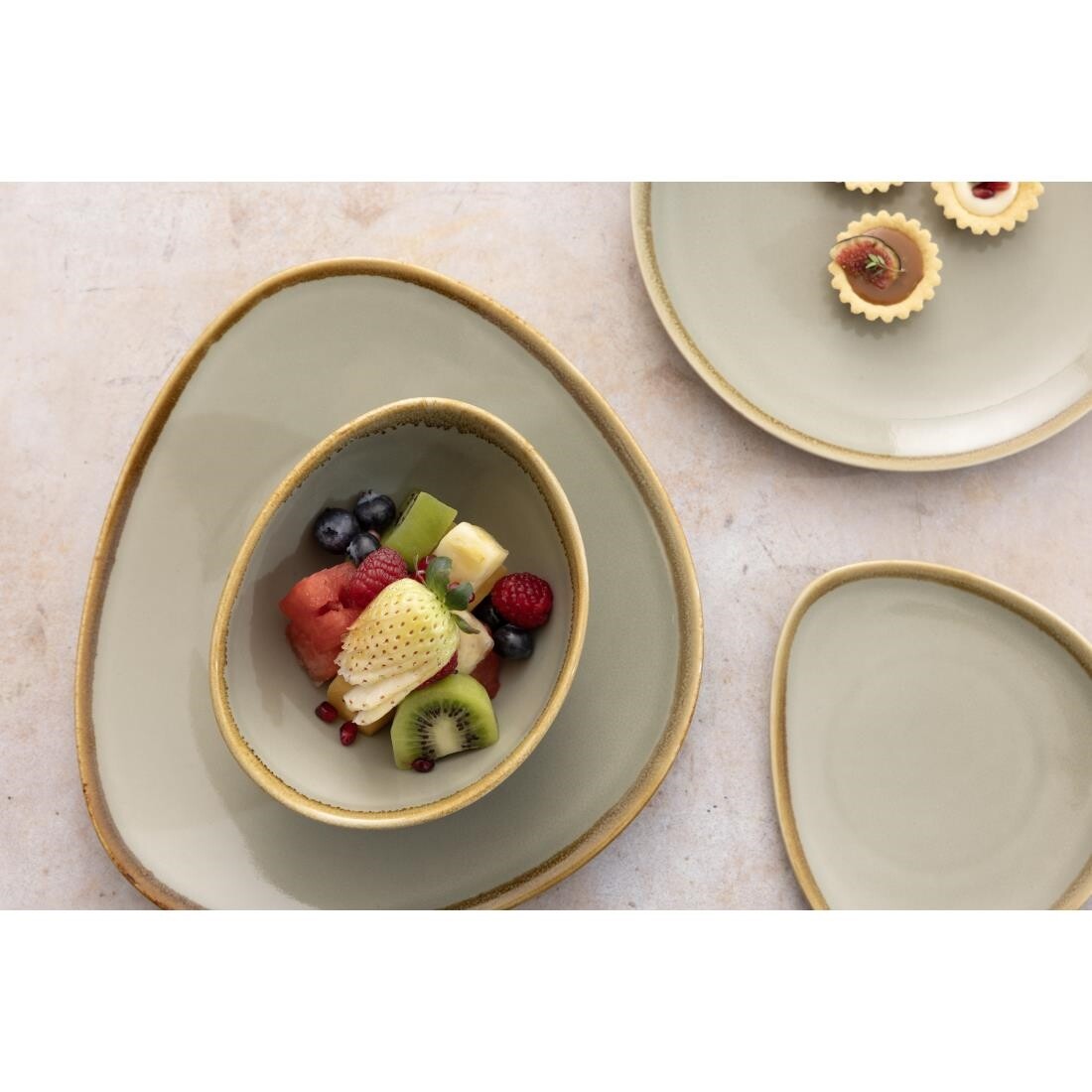 Olympia Kiln Bowl Moss 165mm