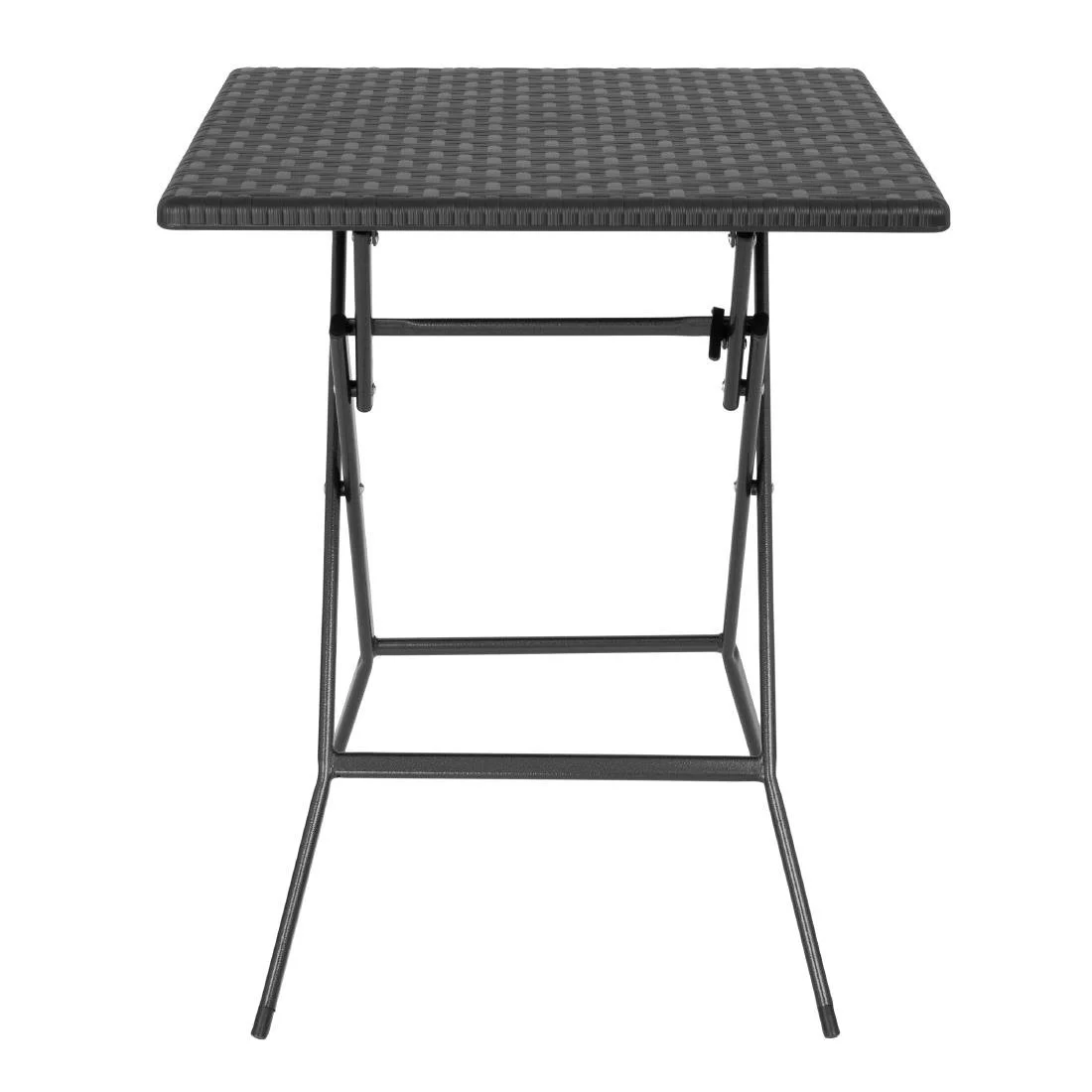 Bolero Square Folding Table Black 620mm - Image 2