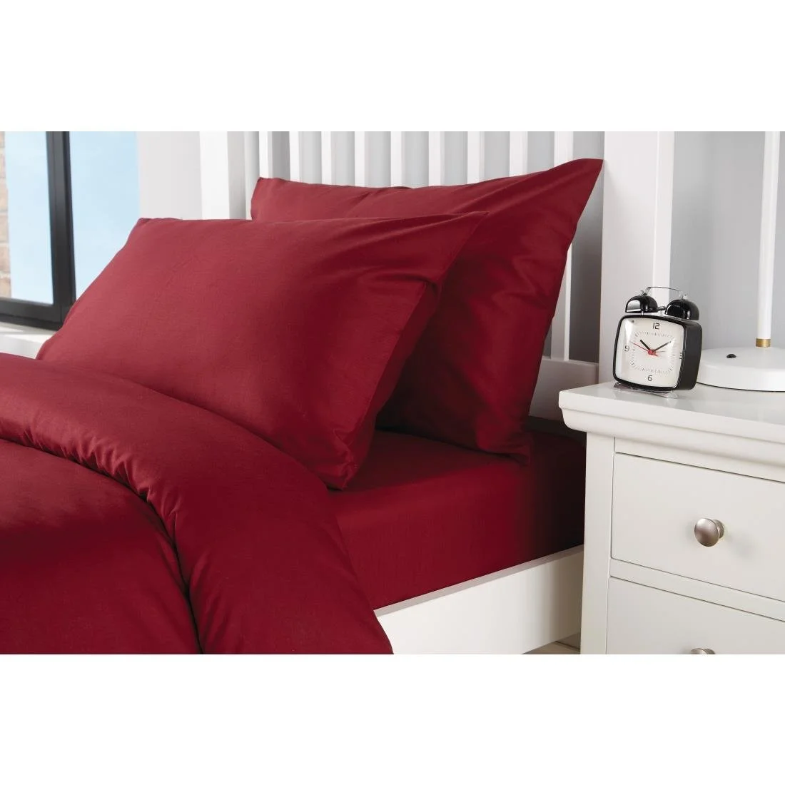 Mitre Essentials Spectrum Housewife Pillowcase Claret - Image 1