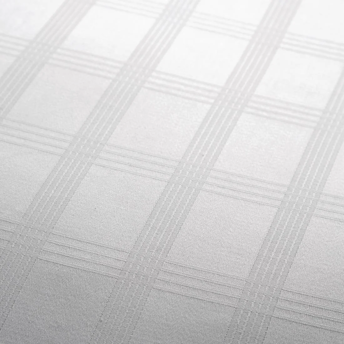 Comfort Vercelli Checked Open Duvet Cover White - Image 2