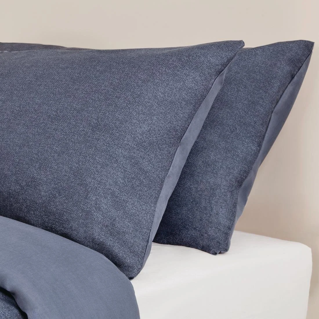 Mitre Essentials Opal Pillowcase Navy - Image 1