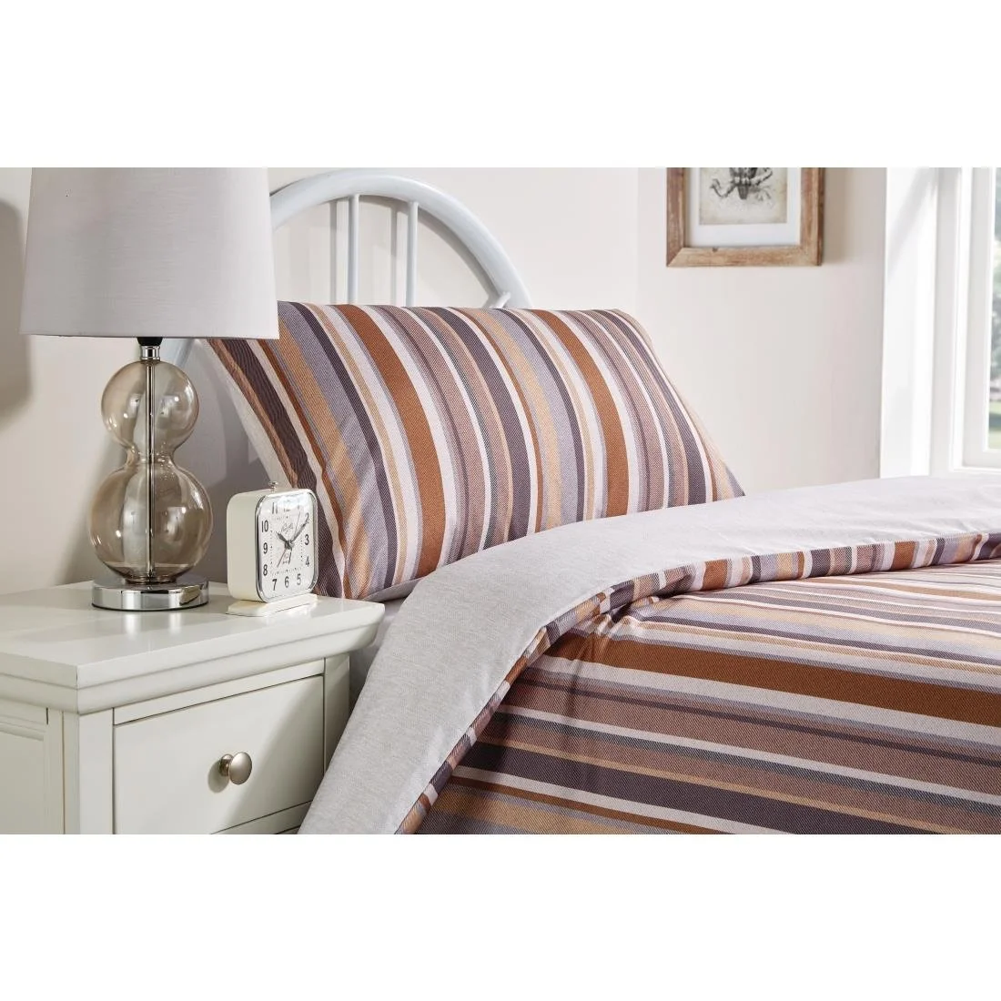 Mitre Essentials Fiorella Pillowcase Graphite - Image 1