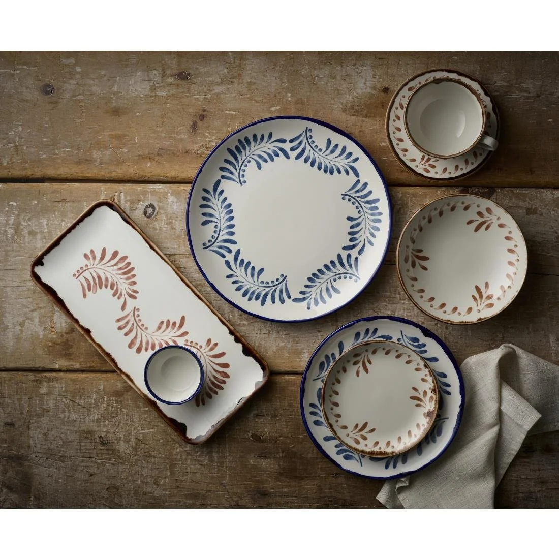 Dudson Harvest Mediterranean Terracotta Coupe Plates 285mm (12 Pack) - Image 2