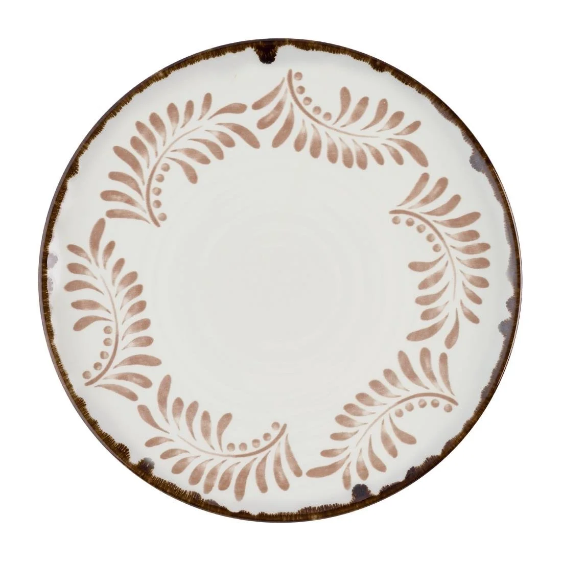 Dudson Harvest Mediterranean Terracotta Coupe Plates 285mm (12 Pack) - Image 1