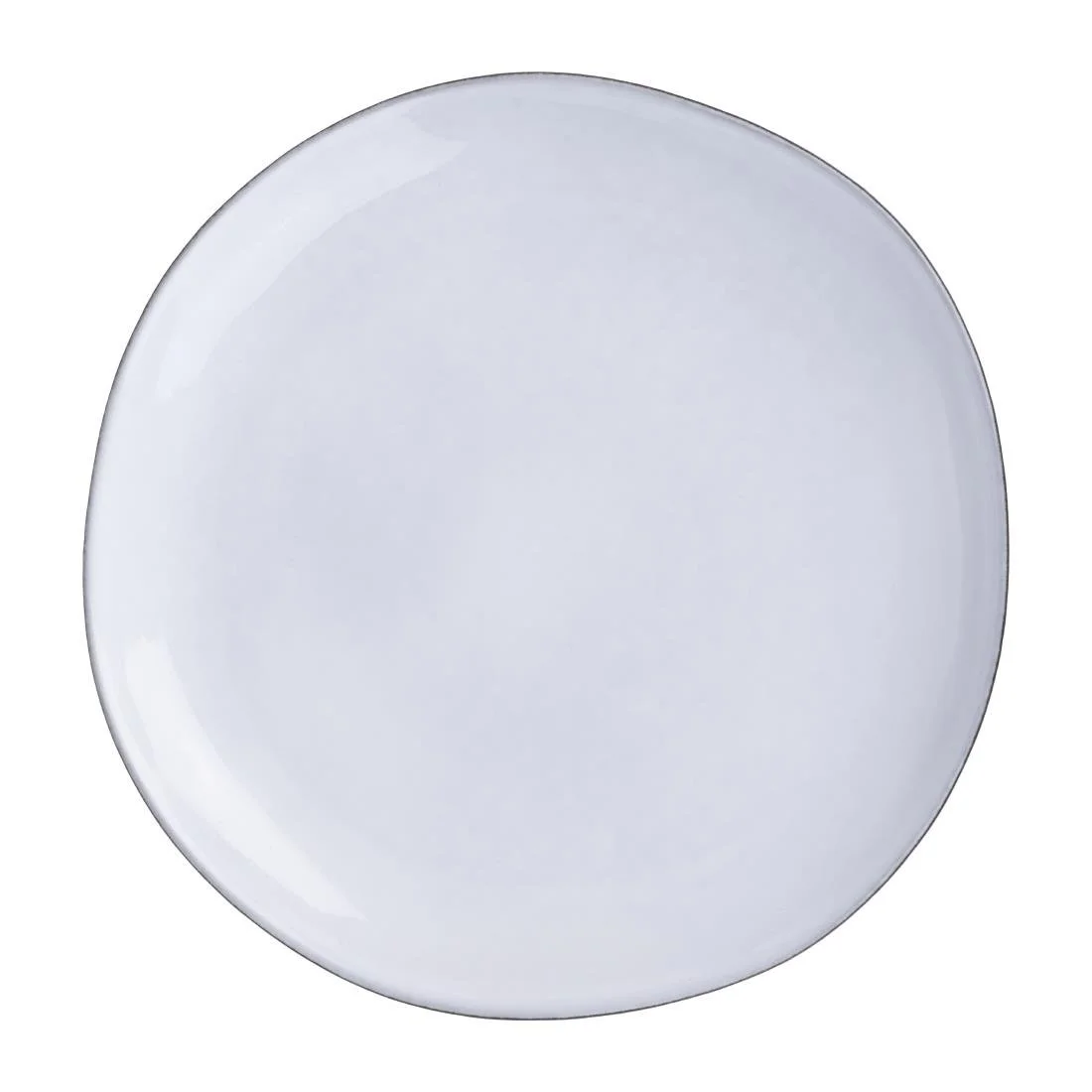 Olympia Raw Recycled Clay Coupe Plates Charcoal 260mm (6 Pack) - Image 1