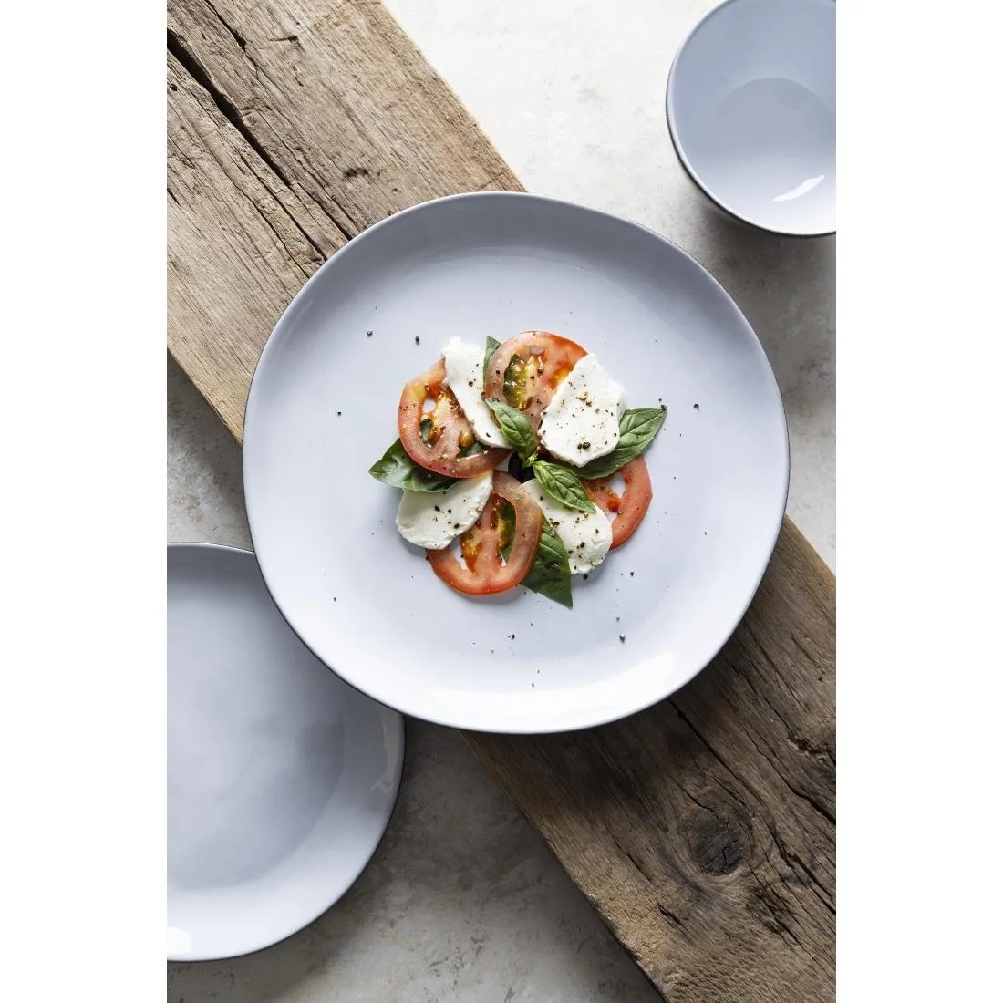 Olympia Raw Recycled Clay Coupe Plates Charcoal 260mm (6 Pack) - Image 10