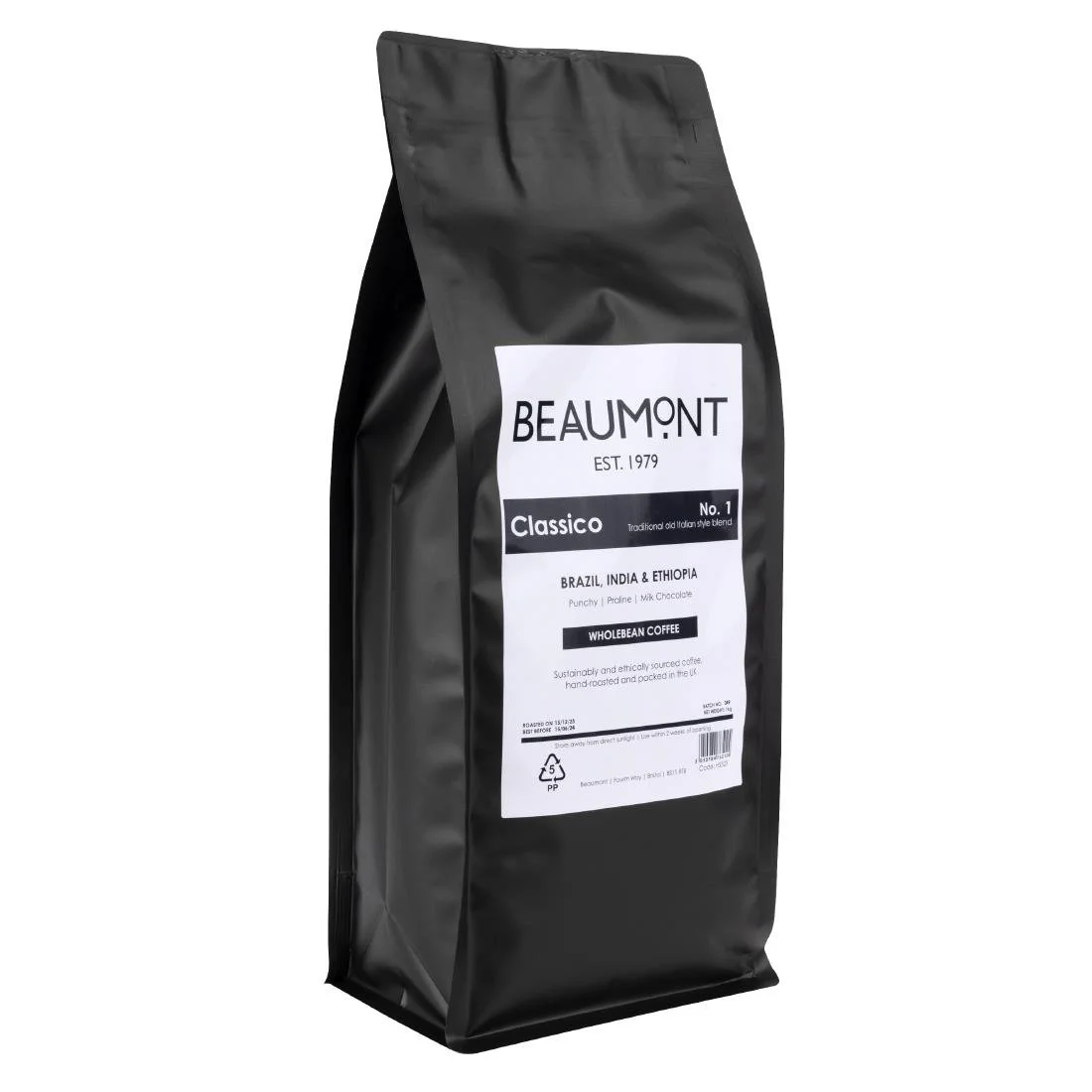 Beaumont No.1 Classico Coffee Beans 1kg - Image 11
