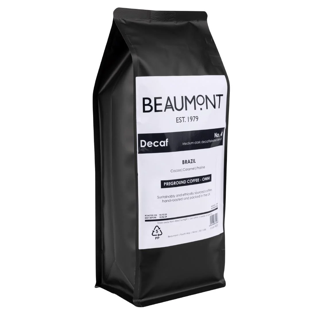 Beaumont No.4 Decaf Coffee Omni Grind 500g - Image 10