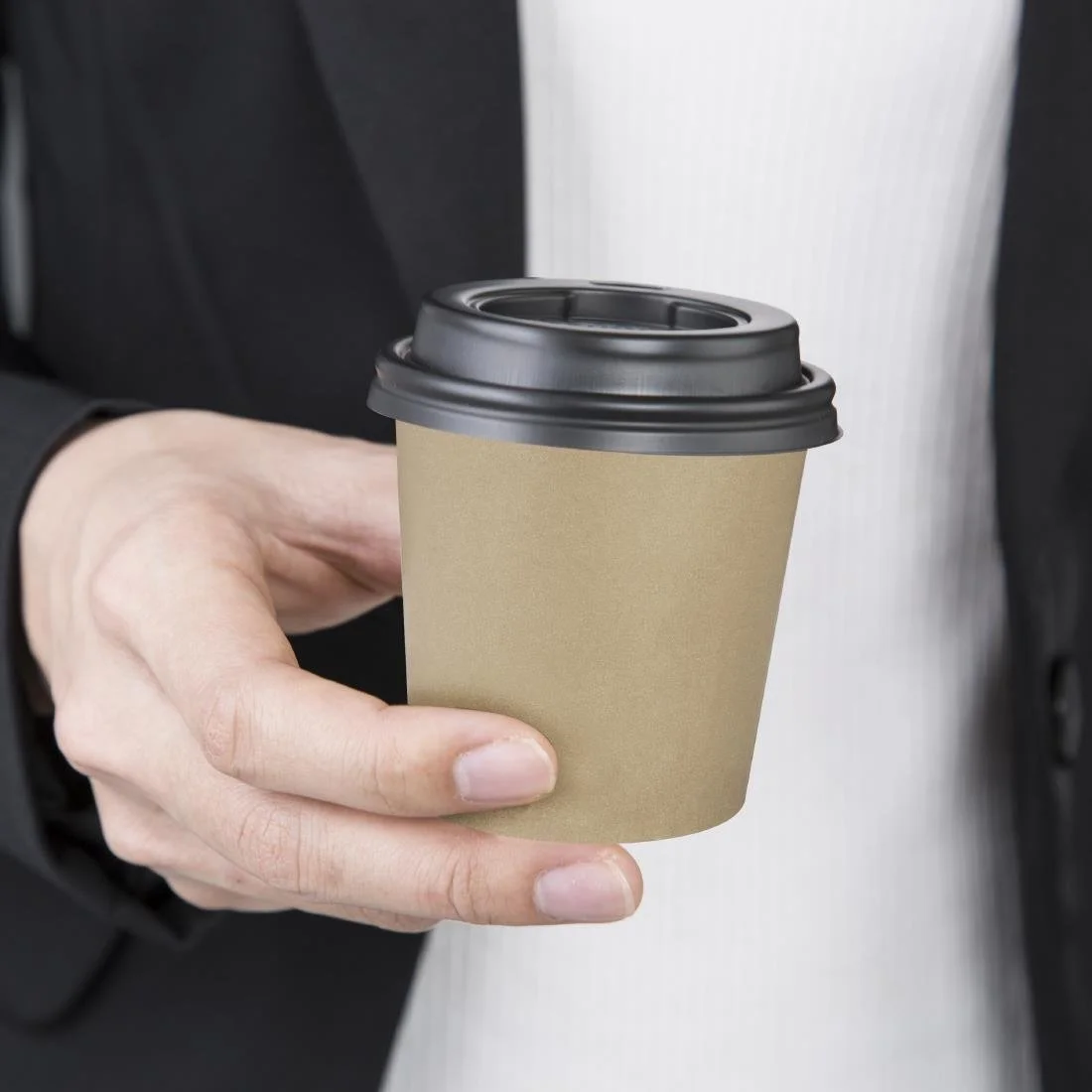 Fiesta Compostable Hot Cups Single Wall Kraft 6oz (50 Pack) - Image 5