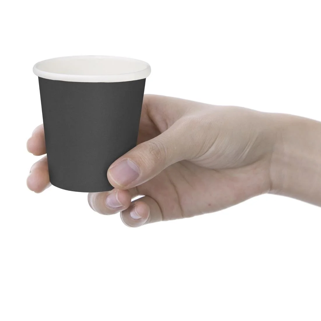 Fiesta Compostable Hot Cups Single Wall Black 6oz (1000 Pack) - Image 2