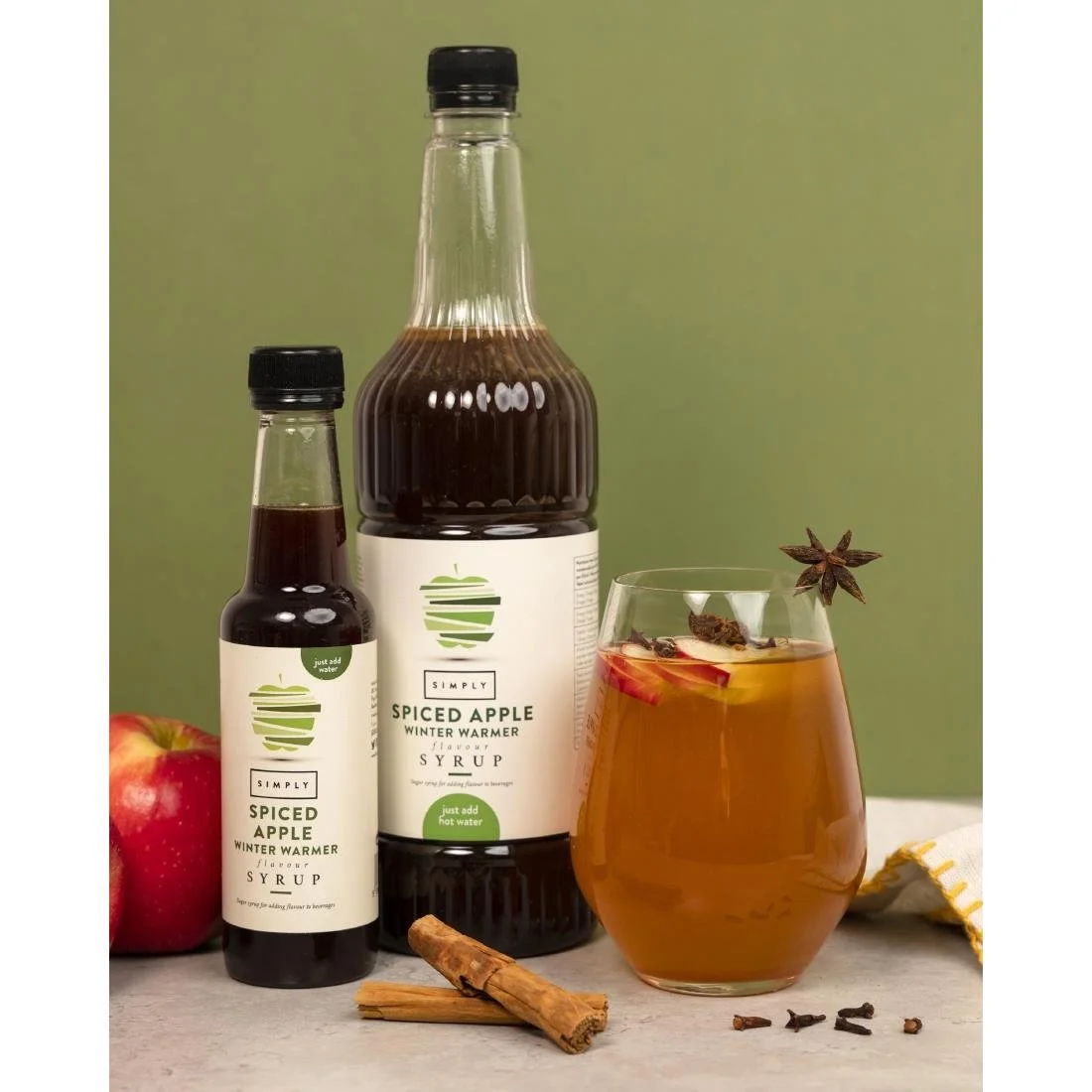 Simply Winter Warmer Spiced Apple Syrup 1Ltr - Image 2