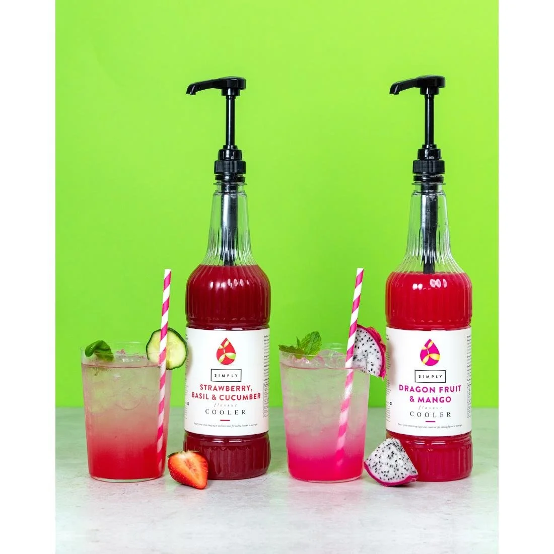 Simply Strawberry, Basil & Cucumber Cooler Syrup 1Ltr - Image 5