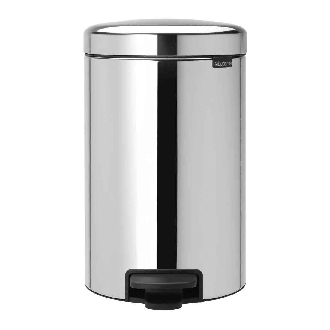 Brabantia NewIcon Pedal Bin Bucket Brilliant Steel 12Ltr - Image 1