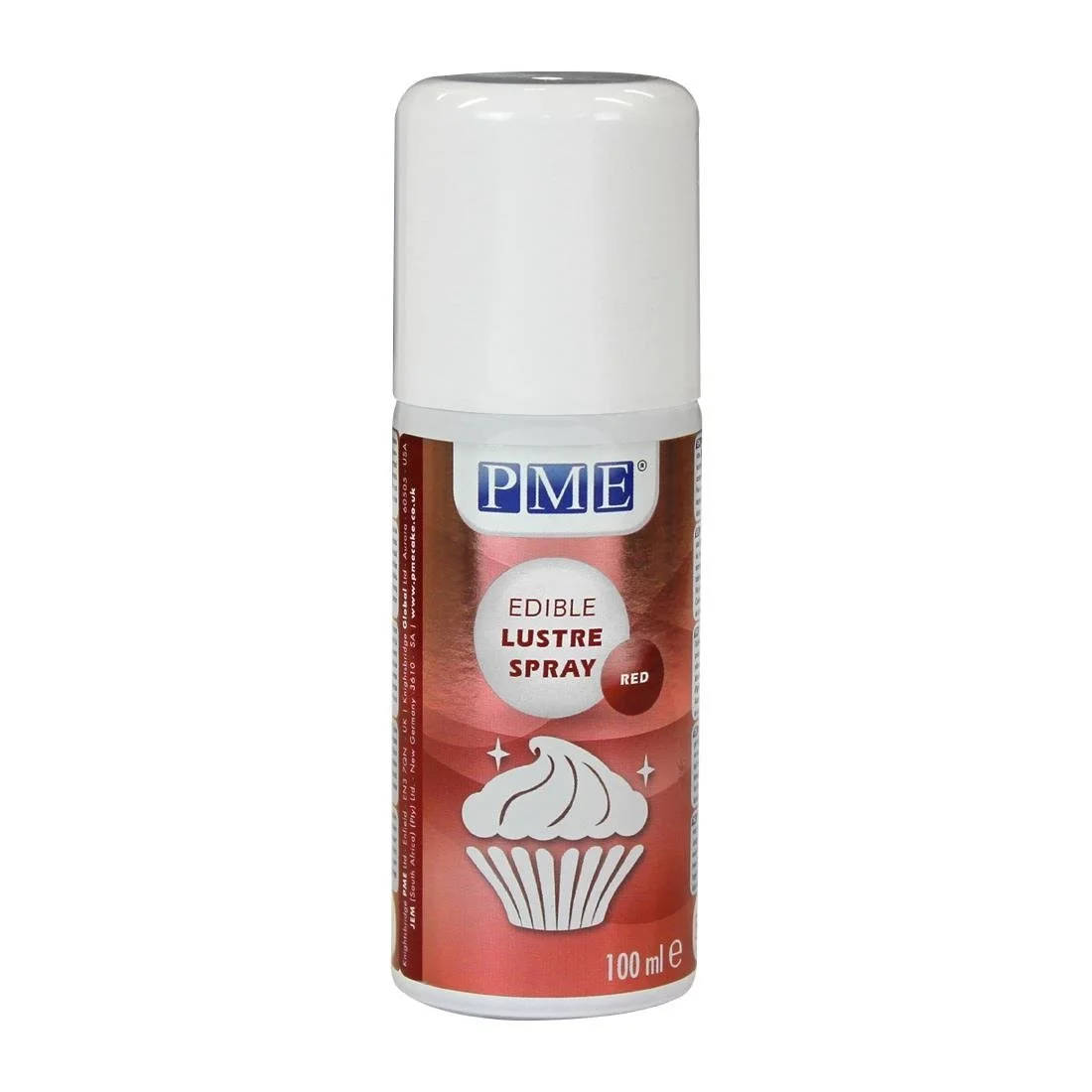 PME Edible Lustre Spray 100ml - Red - Image 1