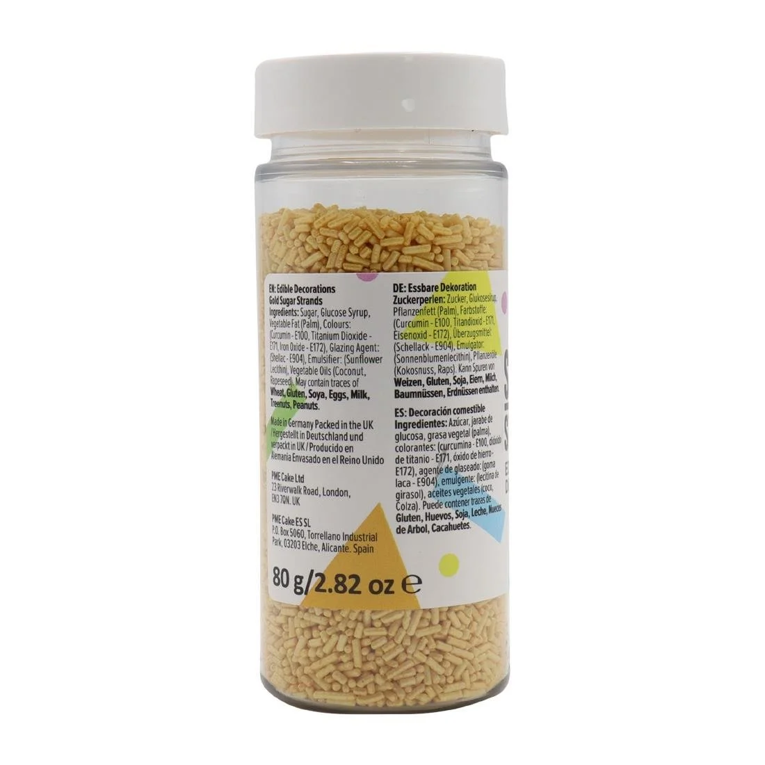 PME Gold Sugar Strands 80g - Image 3