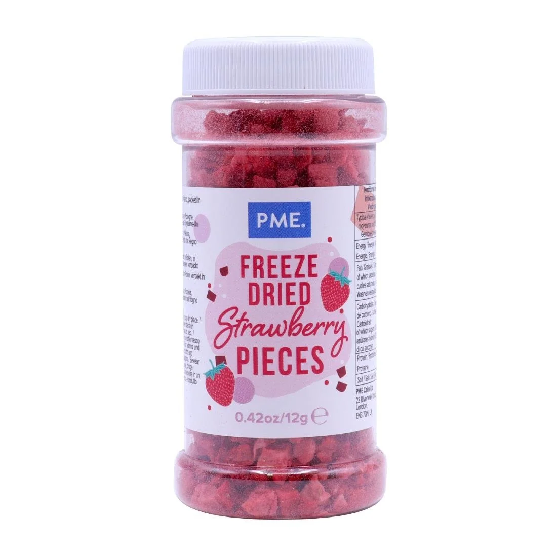 PME Freeze Dried Strawberry Pieces 12g - Image 1