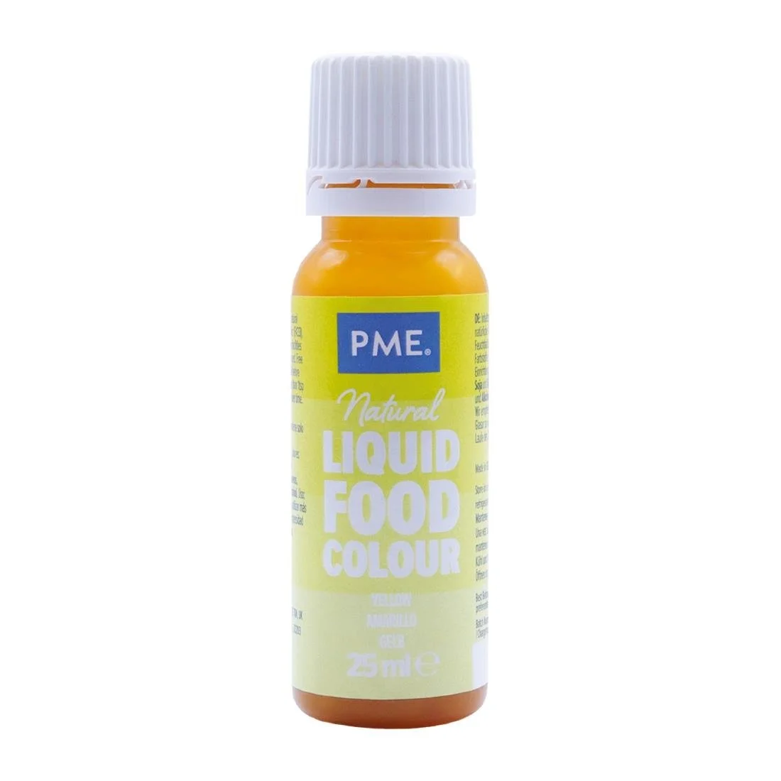 PME 100% Natural Food Colour - Lemon Yellow 25g - Image 1