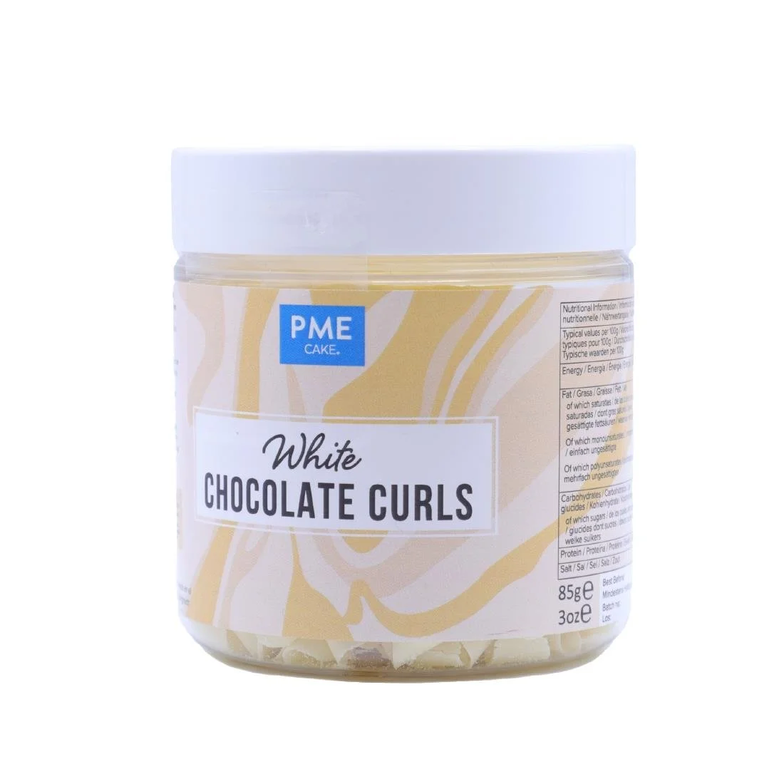 PME Chocolate Curls White Chocolate 85g - Image 2