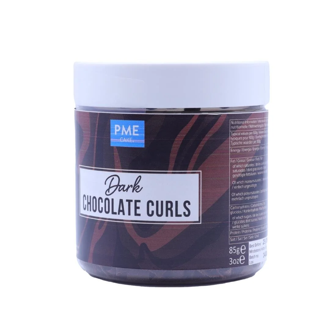 PME Chocolate Curls Dark Chocolate 85g - Image 2