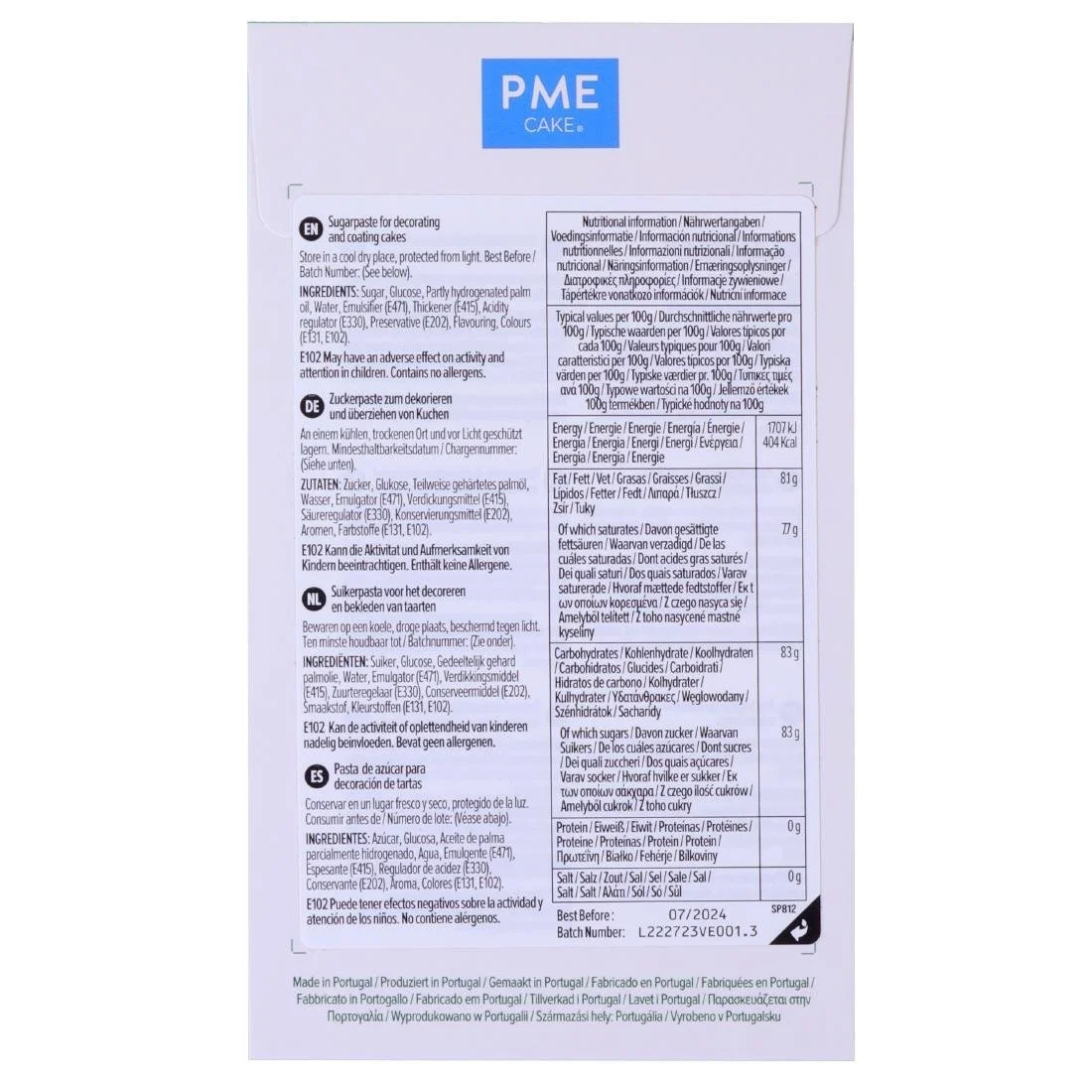 PME Sugar Paste Fondant Dark Green 250g - Image 2