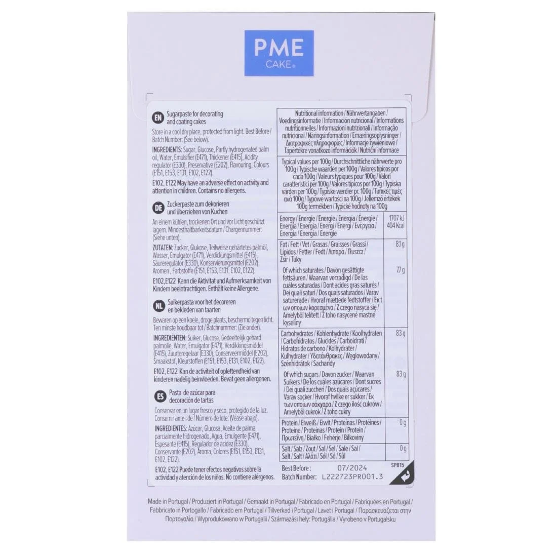 PME Sugar Paste Fondant Black 250g - Image 2