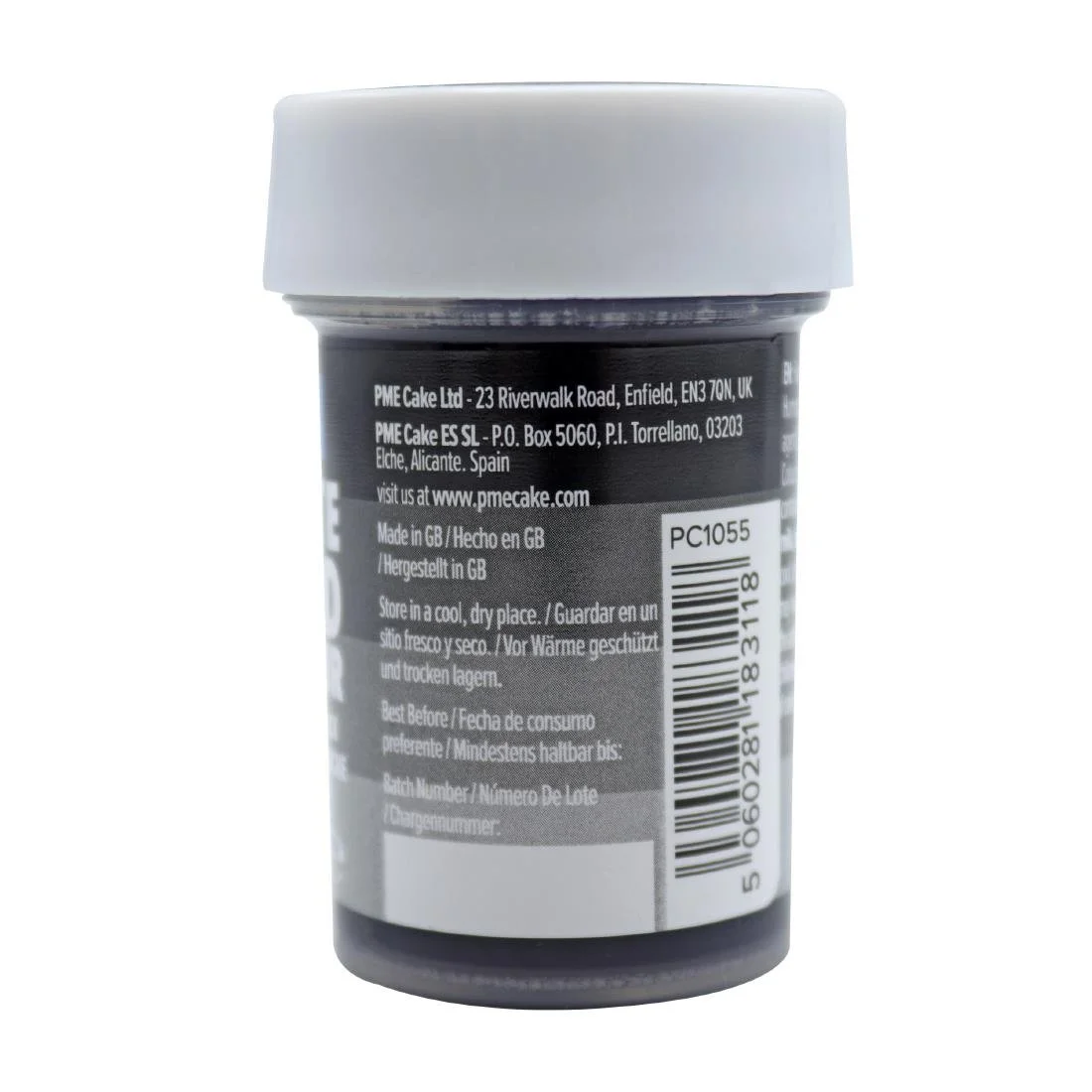 PME Concentrated Paste Food Colour - Midnight Black 25g - Image 2