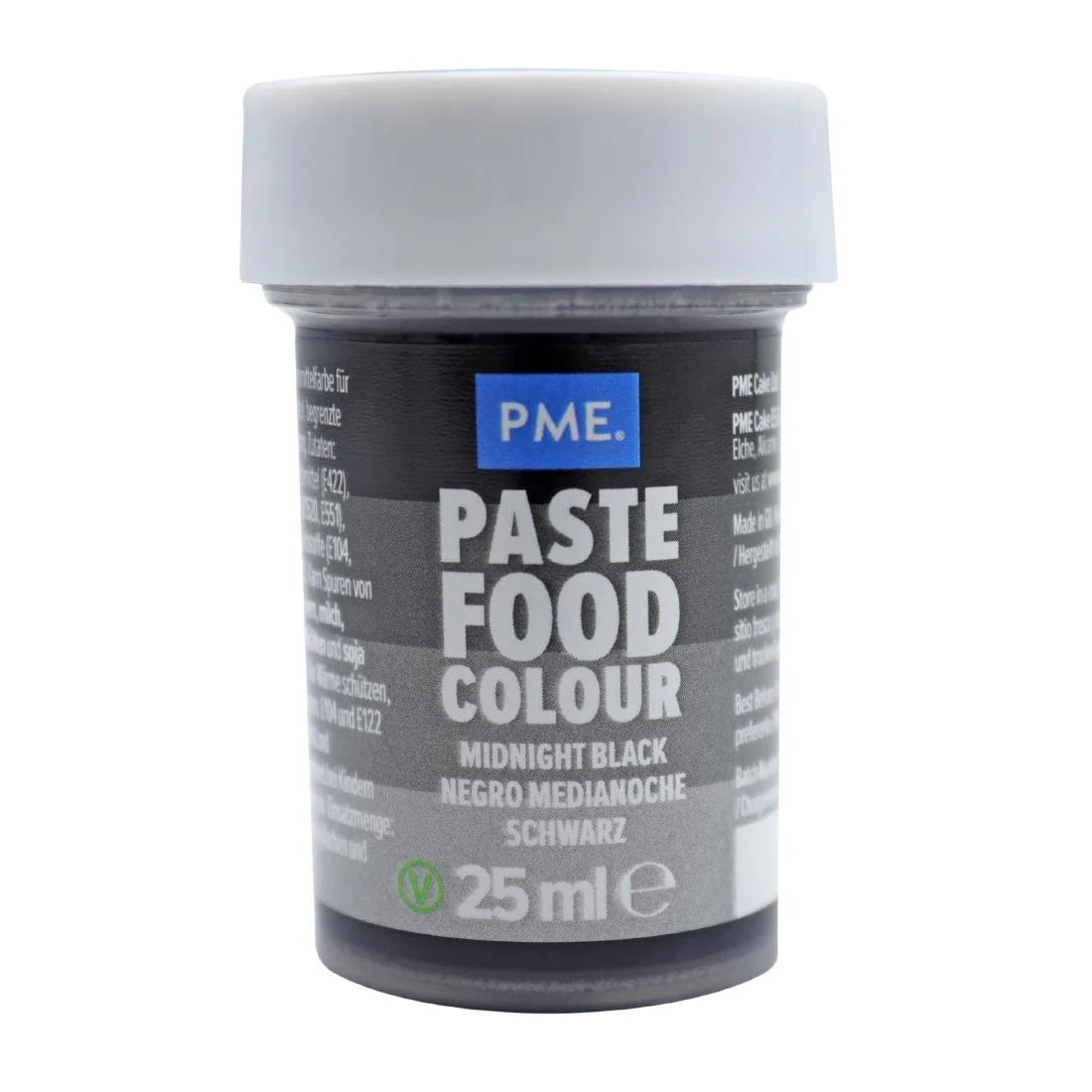 PME Concentrated Paste Food Colour - Midnight Black 25g - Image 1