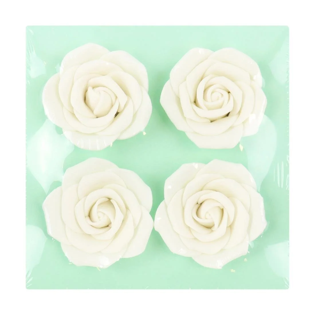 PME White Sugar Roses 62mm (4 Pack) - Image 2