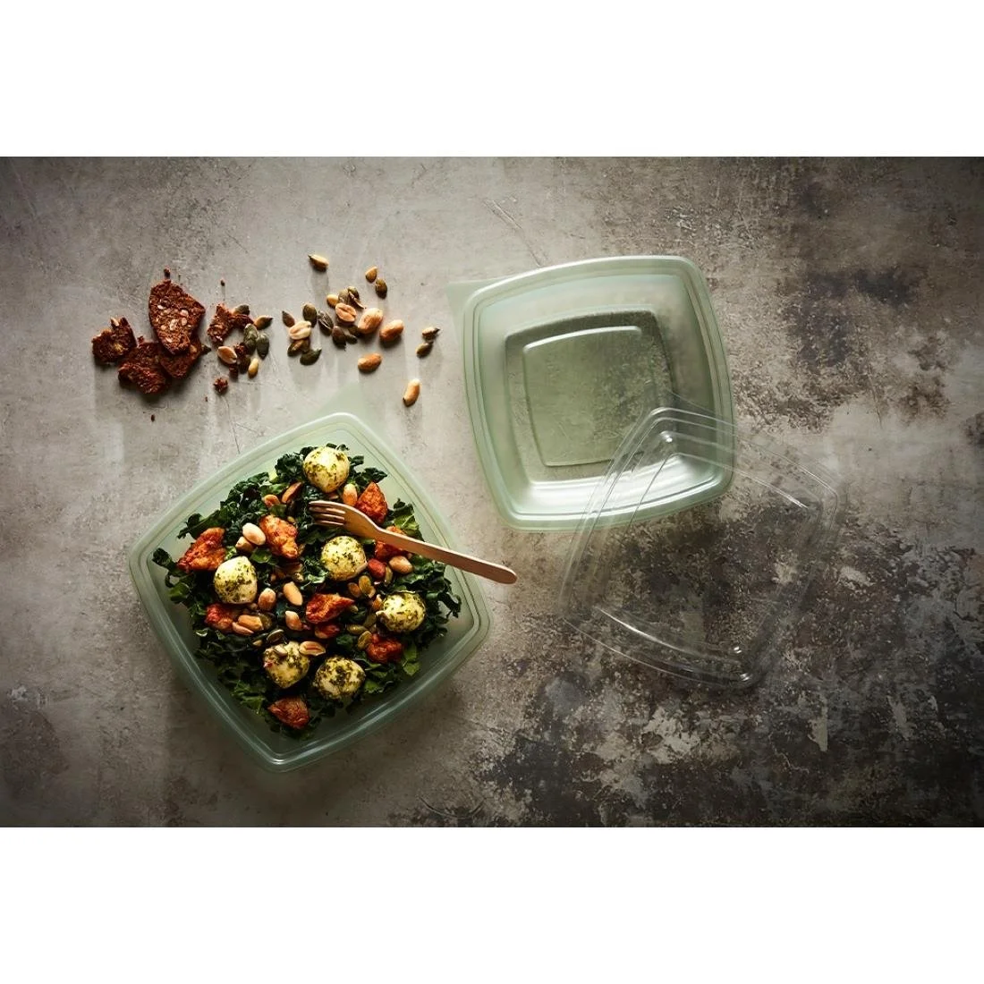 Plaza Evolve Square Takeaway Food Bowls 375ml (600 Pack) - Image 3