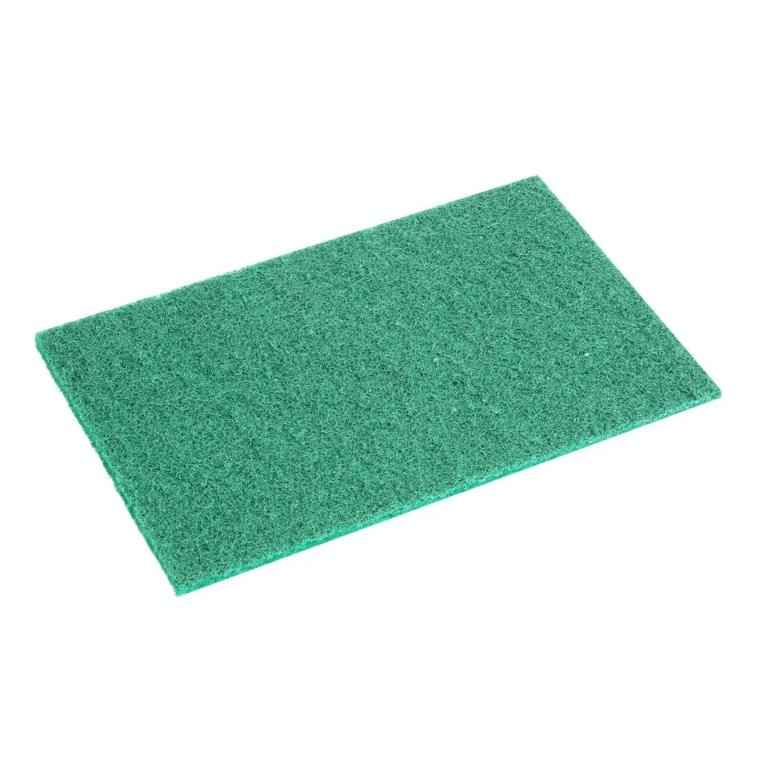 Jantex Green 100% Recycled Scouring Pads 9x6" (10 Pack) - Image 1
