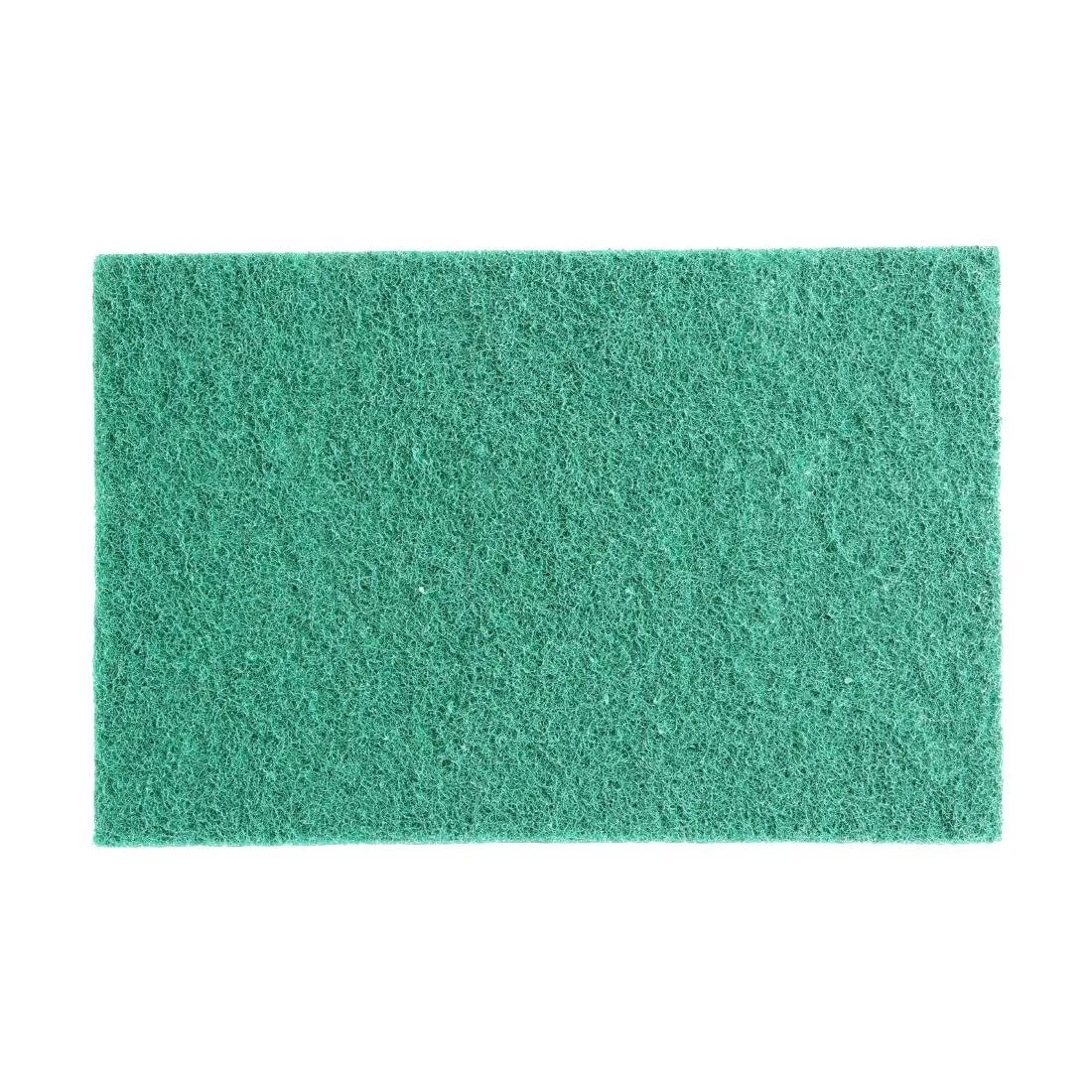 Jantex Green 100% Recycled Scouring Pads 9x6" (10 Pack) - Image 3