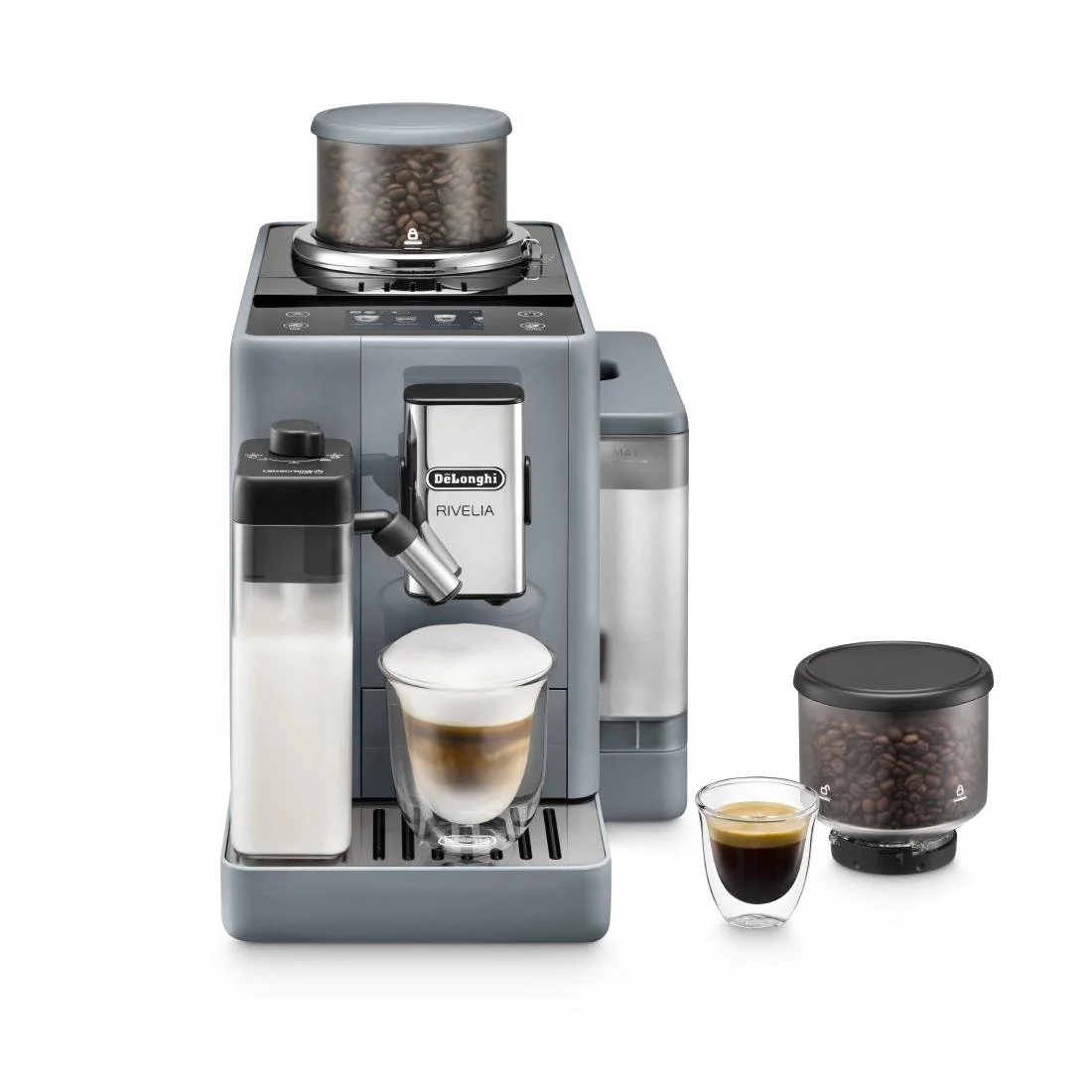 De'Longhi Rivelia Bean to Cup Coffee Machine Grey - Image 3
