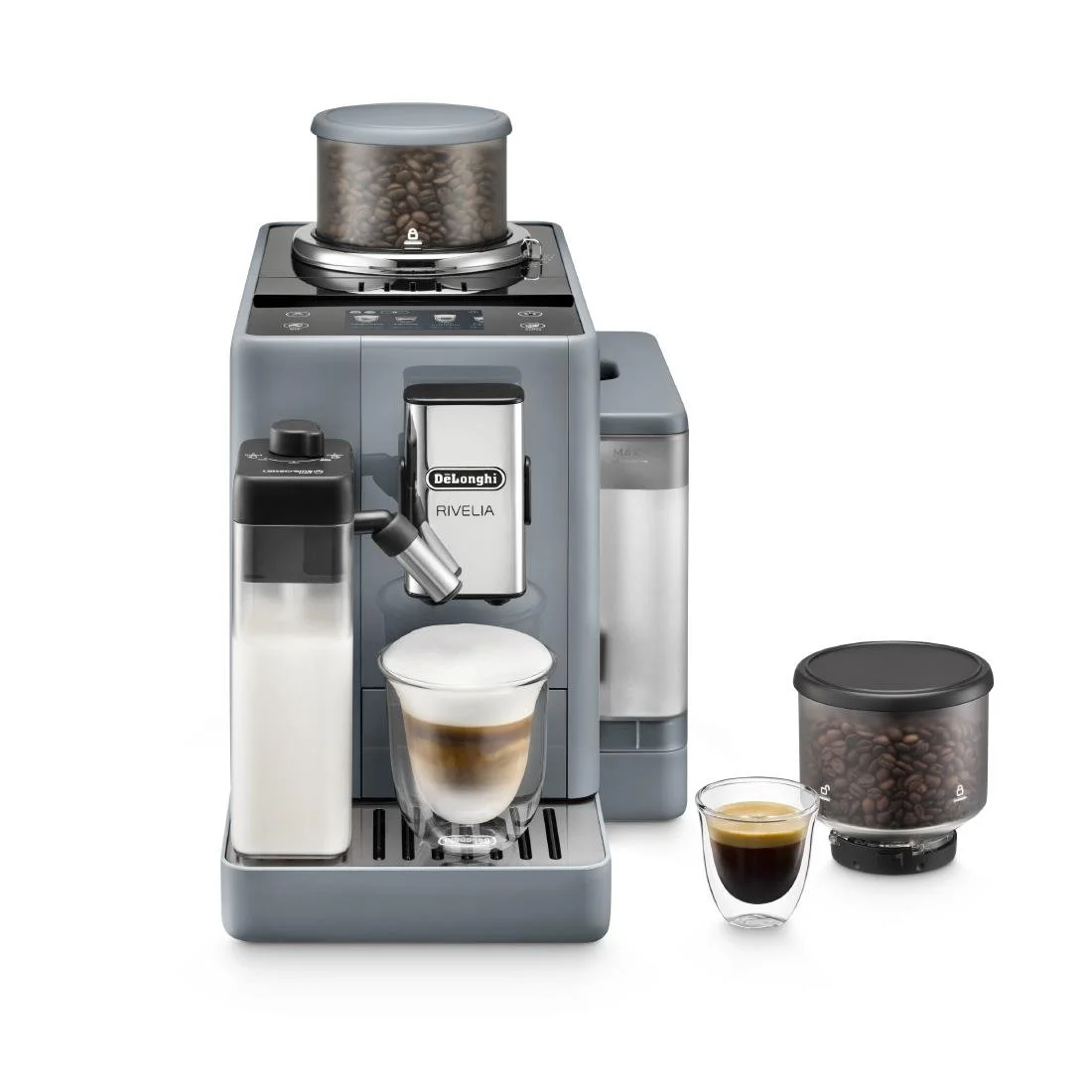 De'Longhi Rivelia Bean to Cup Coffee Machine Grey - Image 6