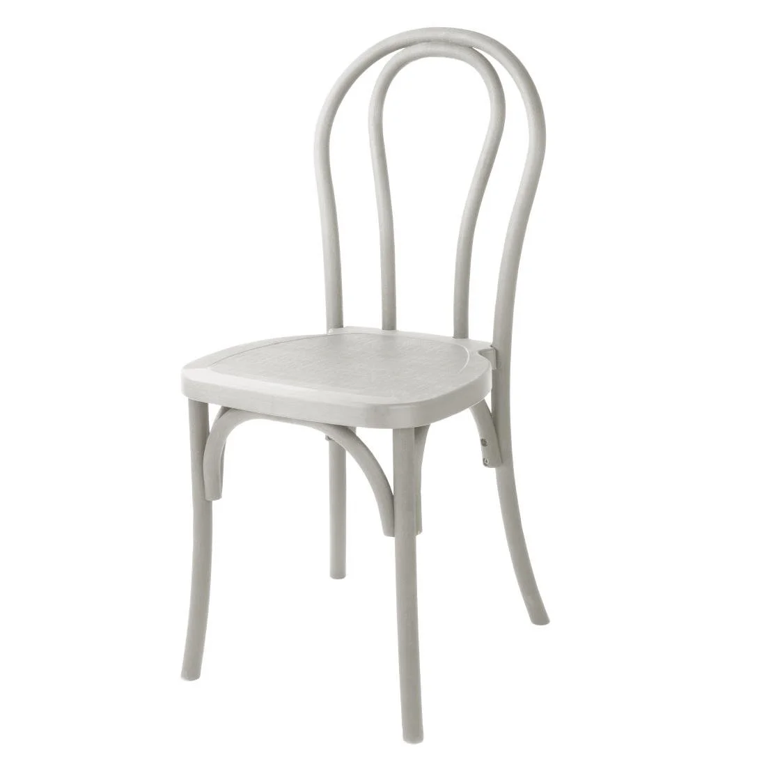 Bolero Soho Bentwood Style Resin Chairs Limewash (4 Pack) - Image 1