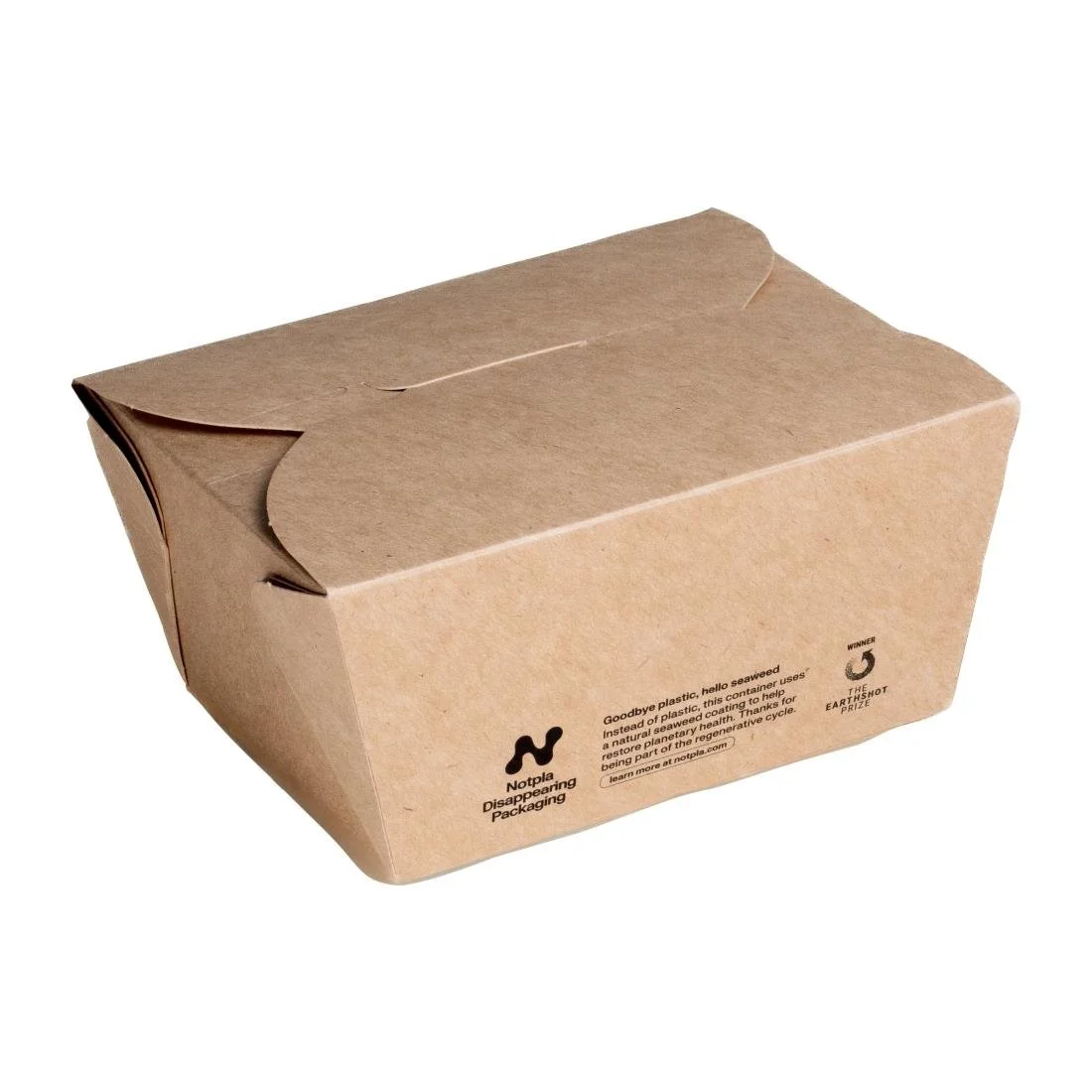 Notpla Small Takeaway Boxes 800ml - Kraft (500 Pack) - Image 1