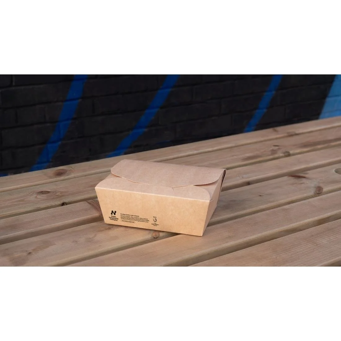 Notpla Medium Takeaway Boxes 1200ml - Kraft (250 Pack) - Image 2