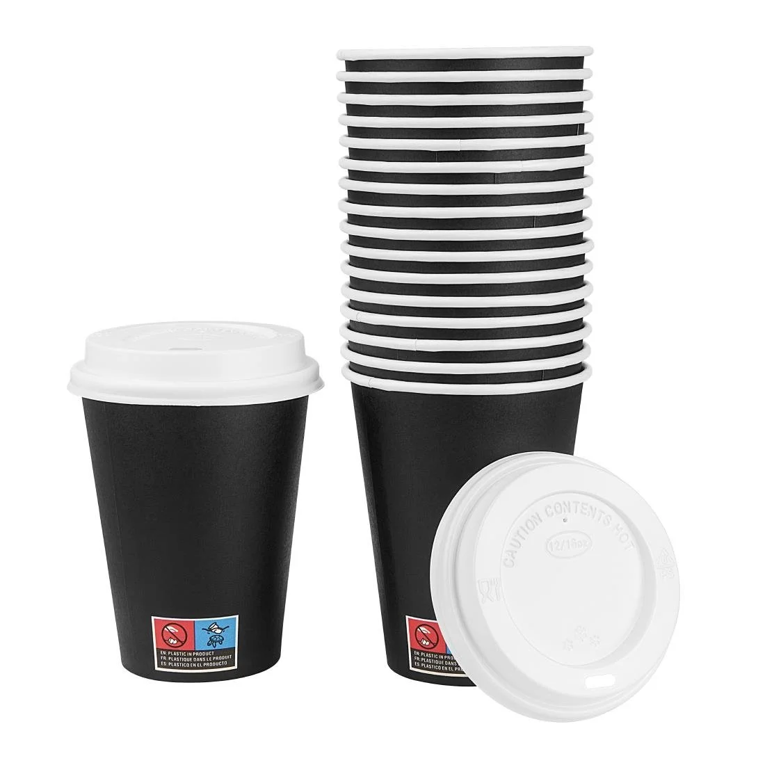 Nisbets Essentials Hot Cups and Lids Pack 12oz (300 Pack) - Image 5