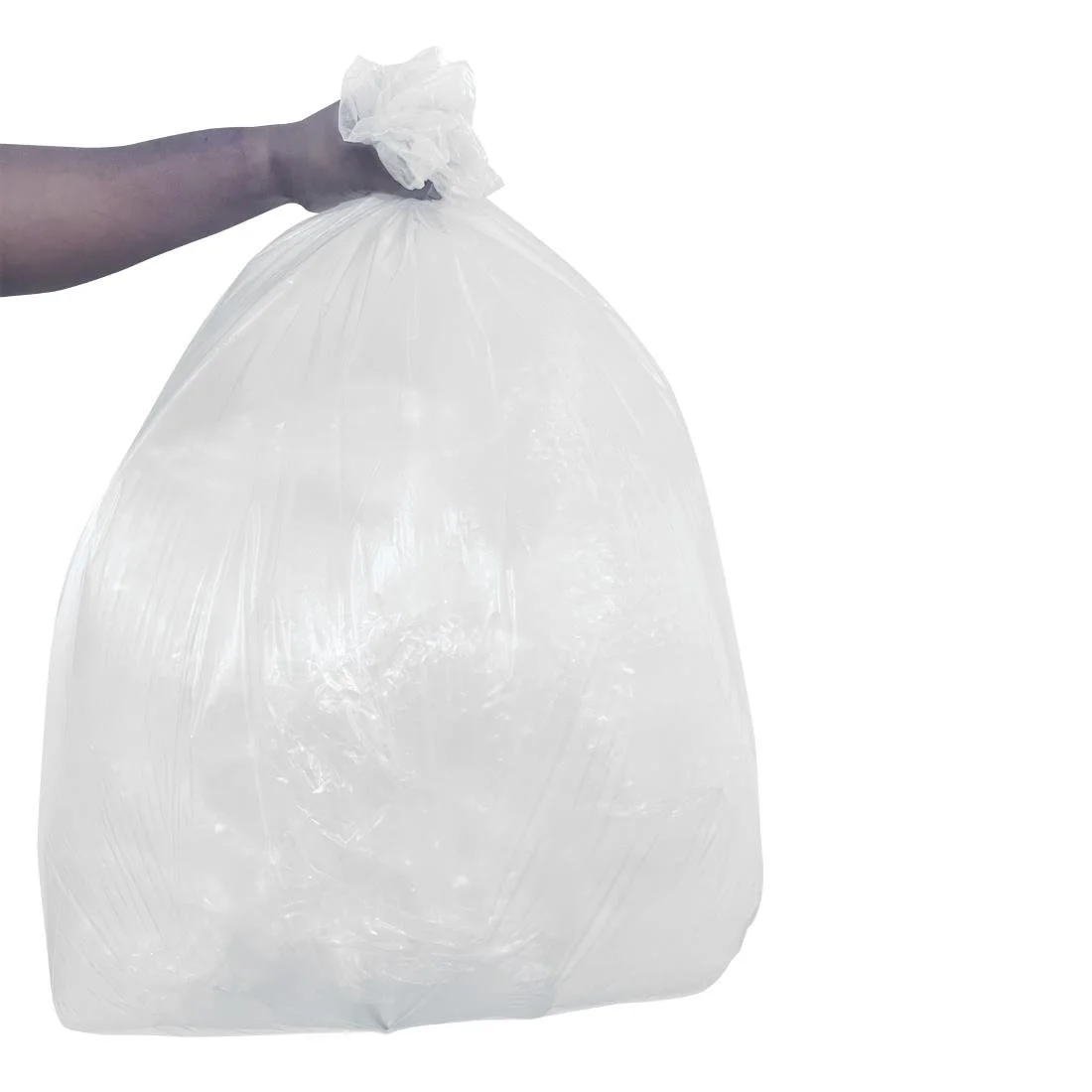 Jantex Light Duty Bin Bags Clear 80Ltr (200 Pack) - Image 3