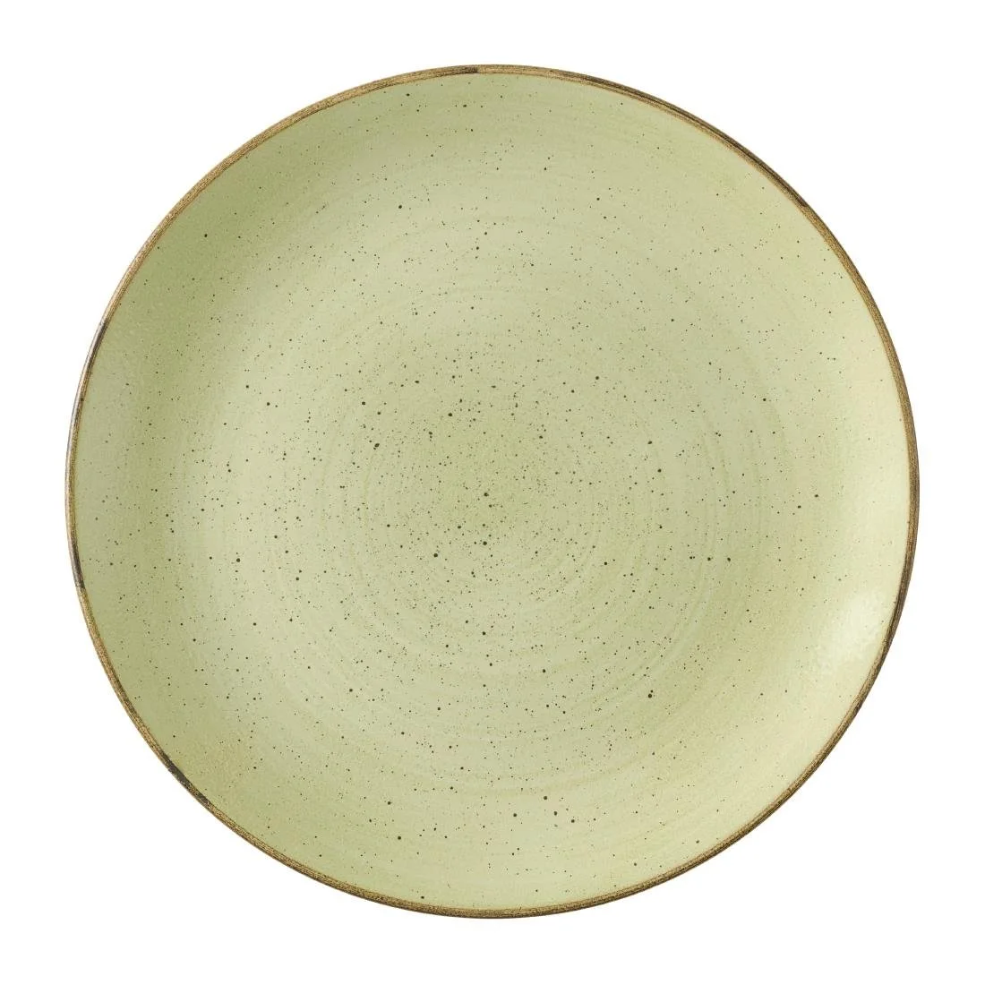 Churchill Stonecast Raw Green Evolve Coupe Plates 165mm (12 Pack) - Image 1