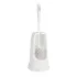 Jantex Round Toilet Brush & Holder - White