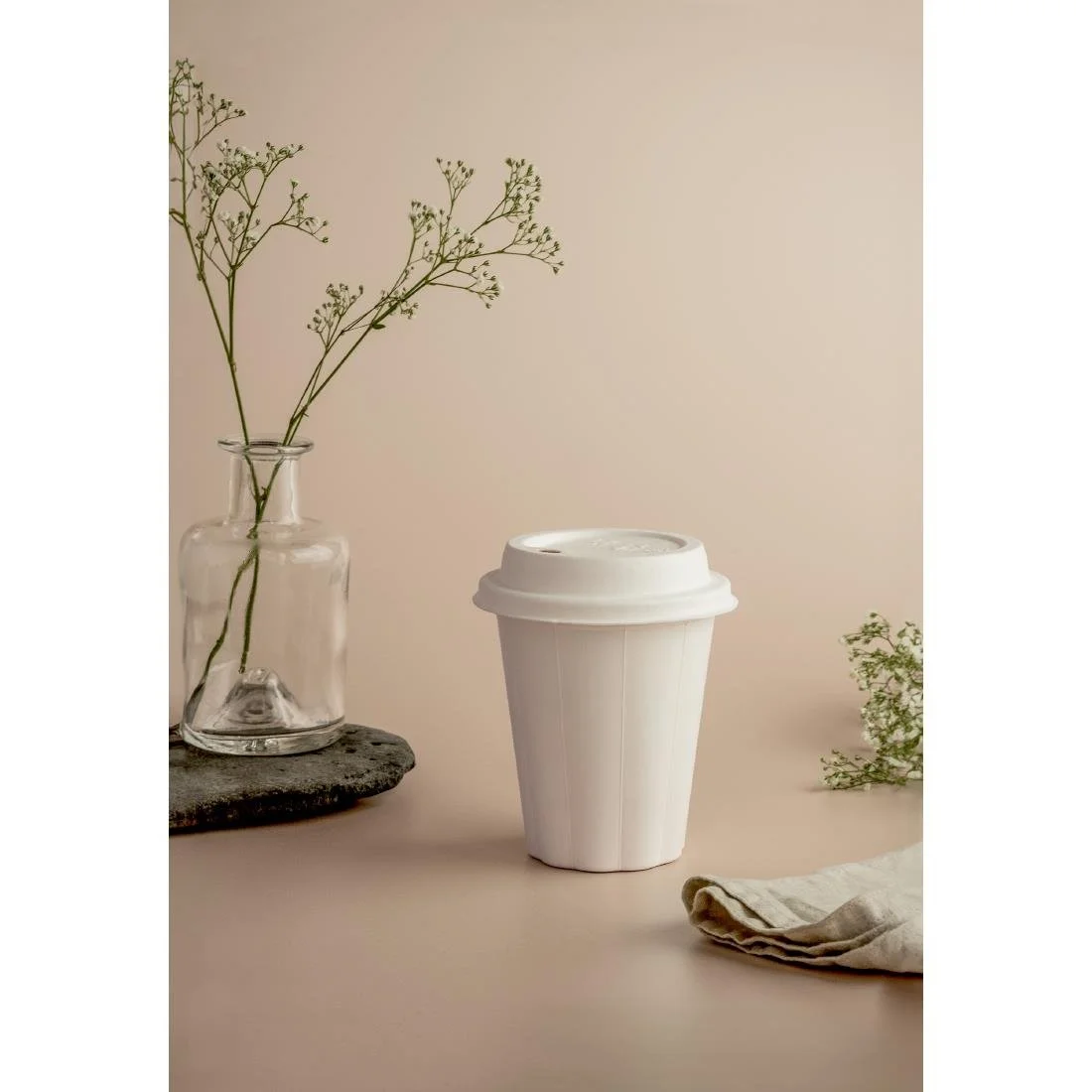 Vegware Nourish Moulded Fibre Hot Cup 89-Series 12oz (500 Pack) - Image 2