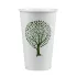 Vegware Green Tree White Hot Cups 16oz 89-Series (1000 Pack)